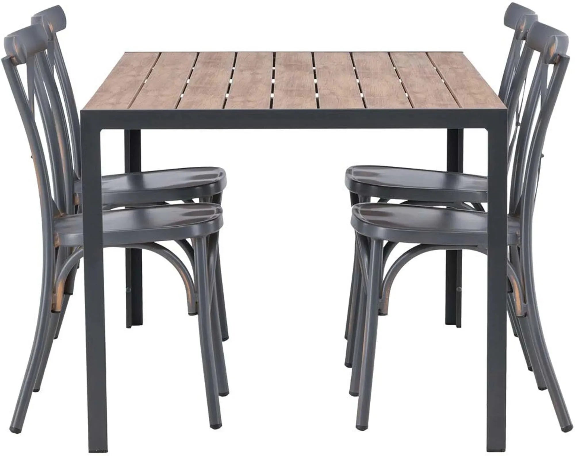 Robustes Outdoor-Tischset für entspannte Stunden im Freien.