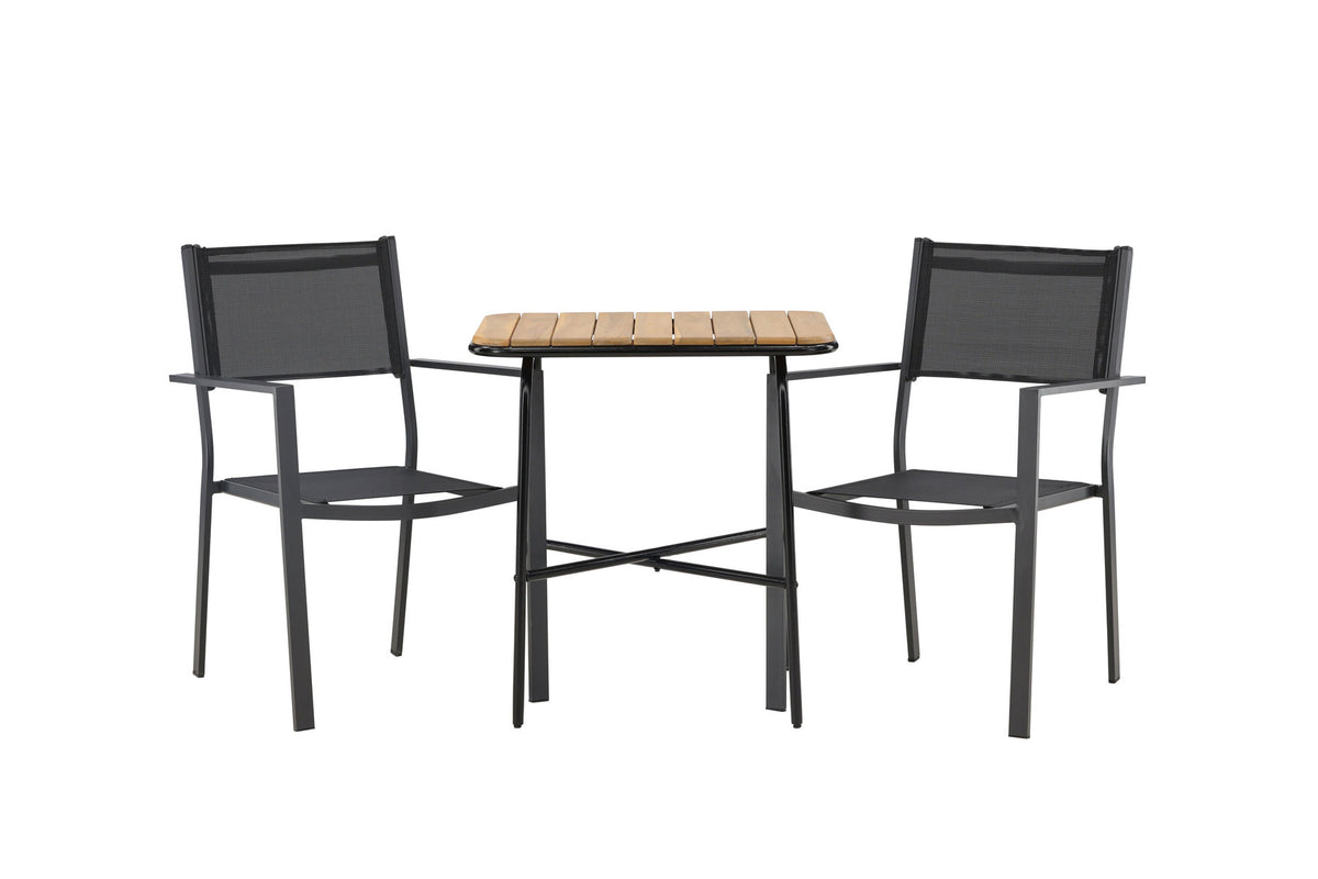Holmbeck Outdoor-Tischset Copacabana 70cm/2St. in Schwarz präsentiert im Onlineshop von KAQTU Design AG. Gartentischset ist von Venture Home