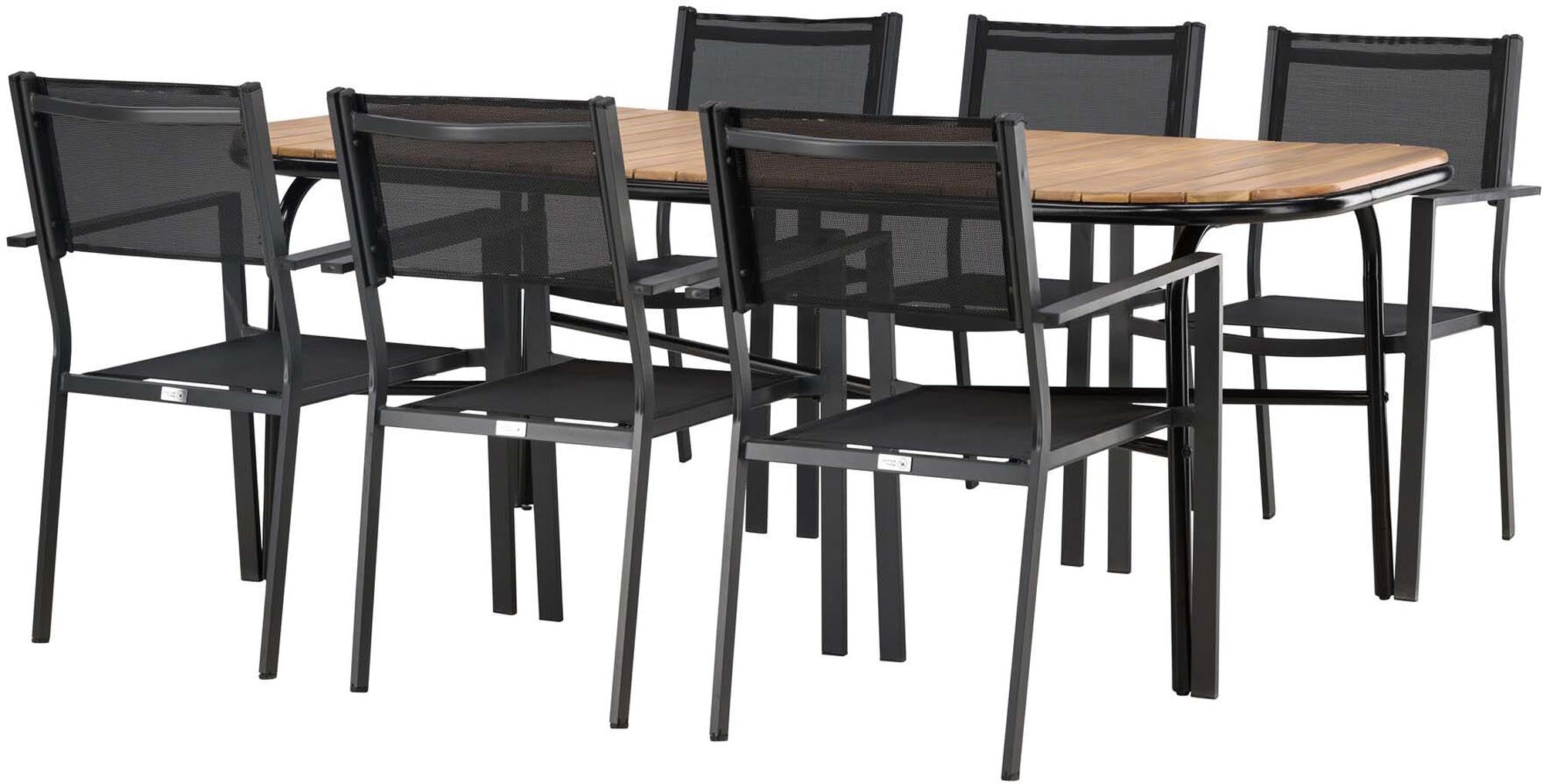 Stilvolles Holmbeck Outdoor-Tischset Copacabana für gesellige Abende im Freien. Hochwertige Materialien und modernes Design vereinen sich.