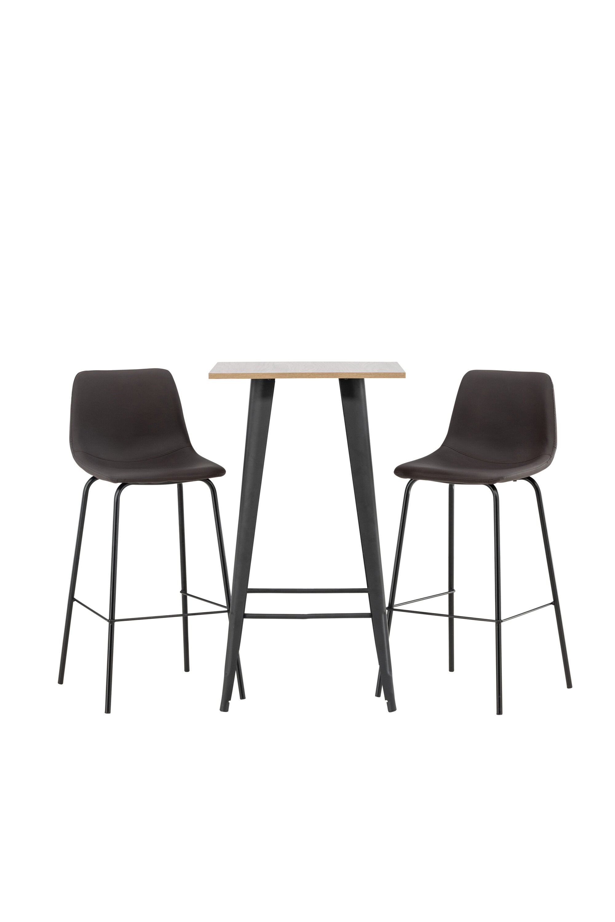 Barset Tempe + Alexi 60cm/2St. in Schwarz Braun präsentiert im Onlineshop von KAQTU Design AG. Bartischset ist von Venture Home