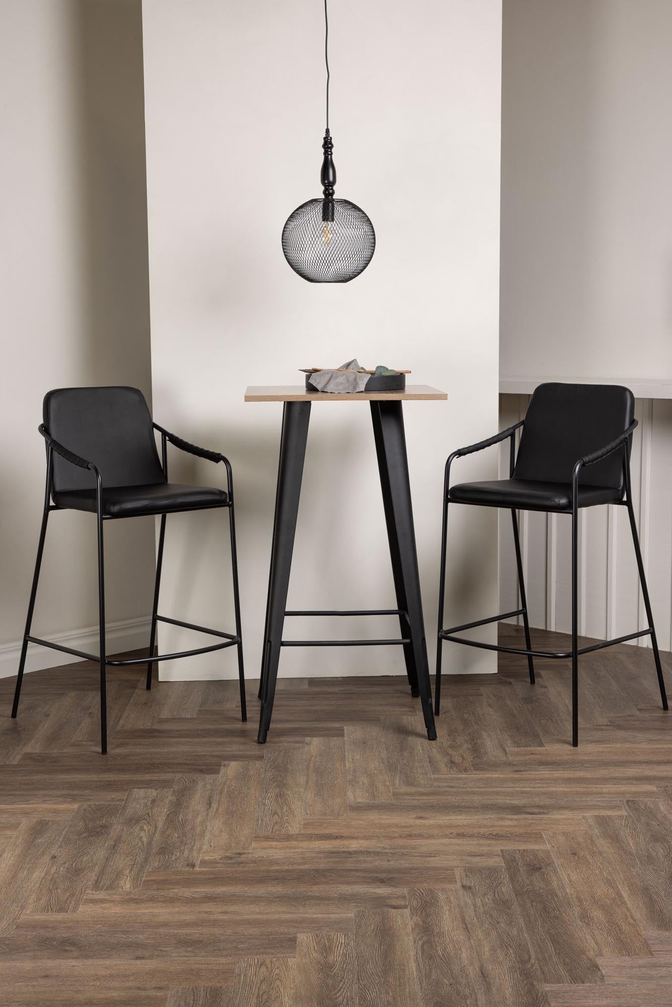 Barset Tempe + Tvist 60cm/2St. in Schwarz präsentiert im Onlineshop von KAQTU Design AG. Bartischset ist von Venture Home
