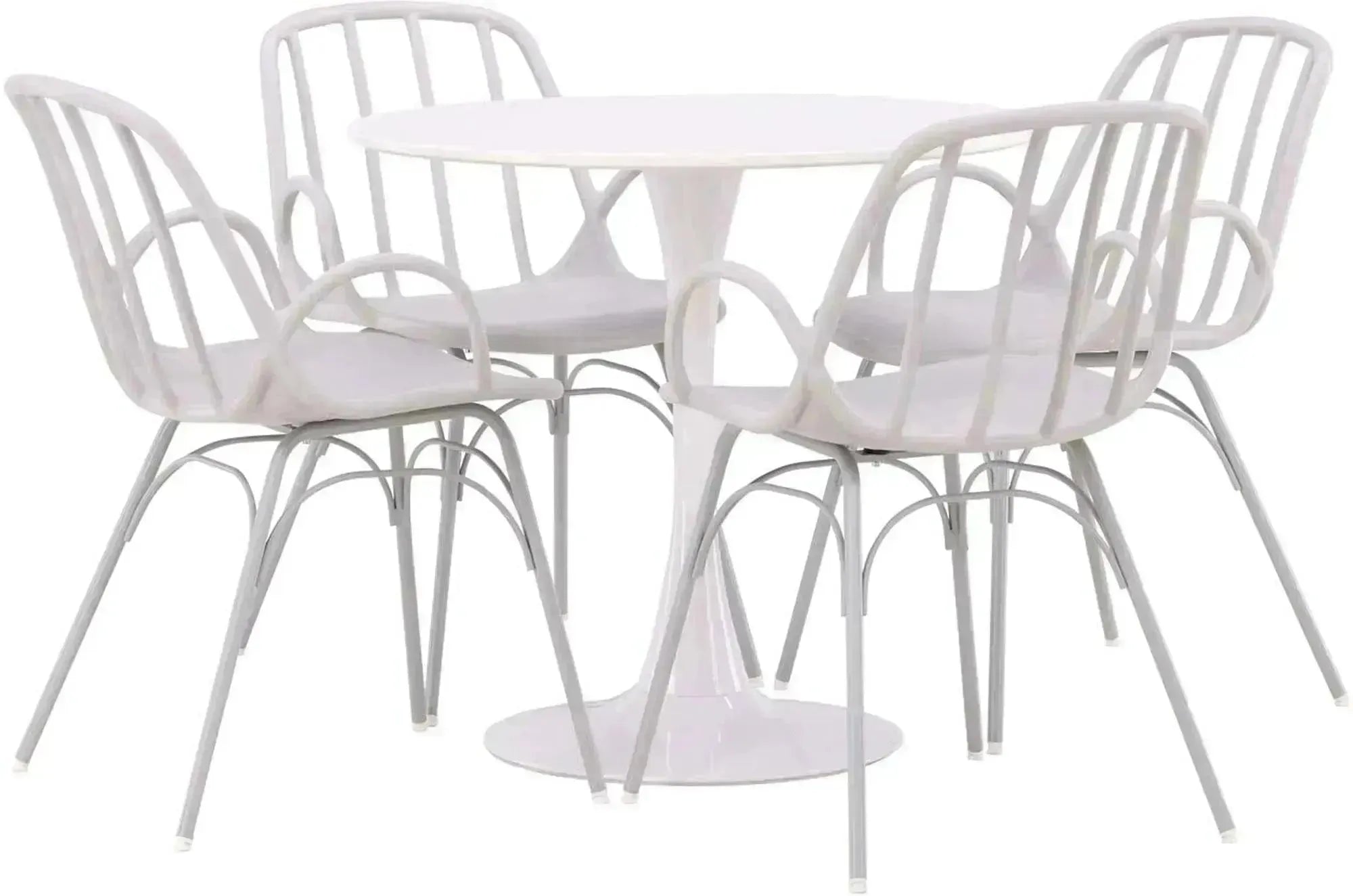Stilvolles Hamden Set mit Dyrön Tisch, ideal für kleine Räume.