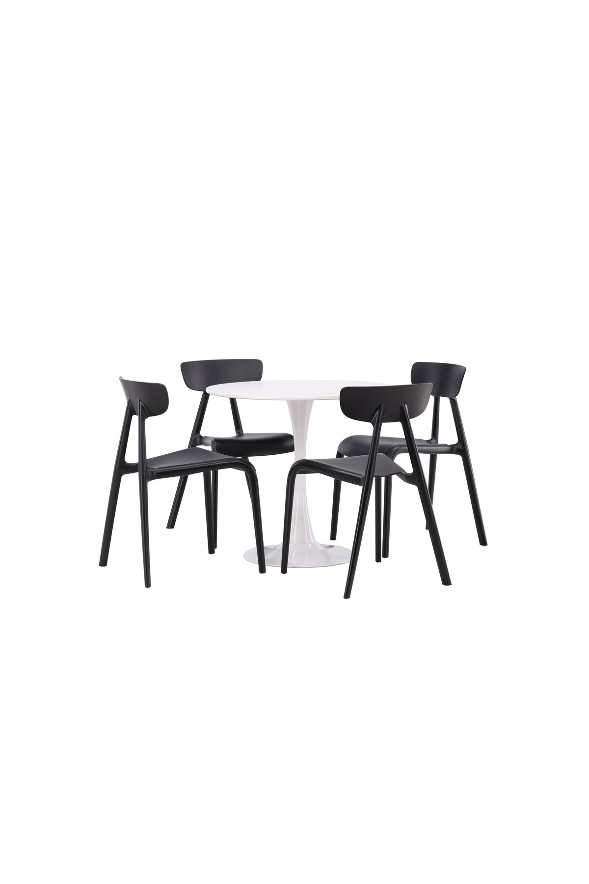 Hamden Esszimmerset + Ursholmen ⌀80cm/4St. in Schwarz präsentiert im Onlineshop von KAQTU Design AG. Esszimmerset ist von Venture Home