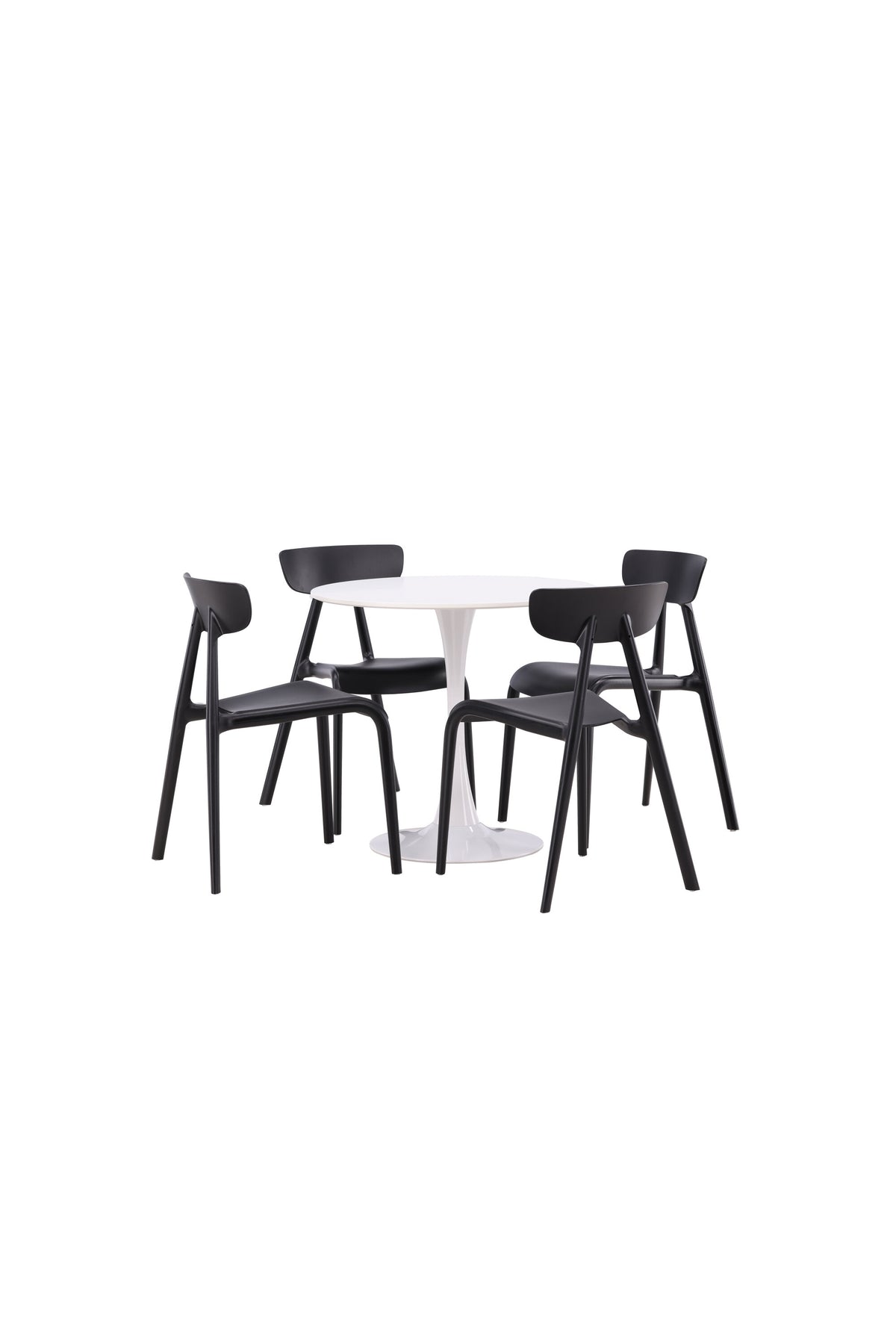 Hamden Esszimmerset + Ursholmen ⌀80cm/4St. in Schwarz präsentiert im Onlineshop von KAQTU Design AG. Esszimmerset ist von Venture Home