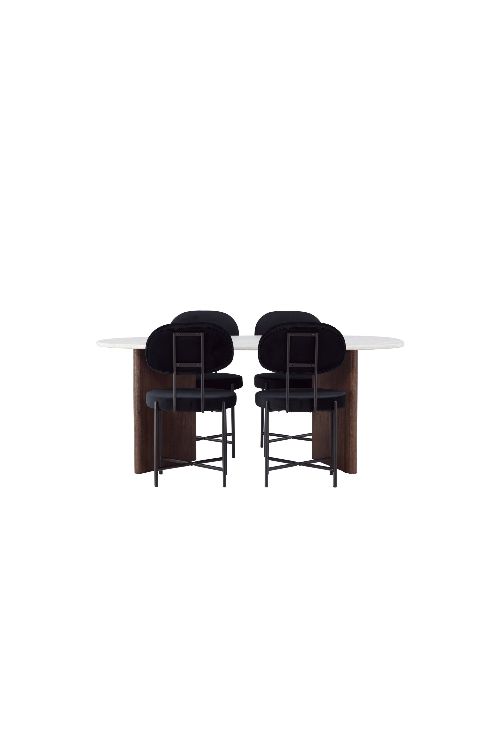 Grönvik Esszimmerset + Stella 180cm/4St. in Schwarz präsentiert im Onlineshop von KAQTU Design AG. Esszimmerset ist von Venture Home