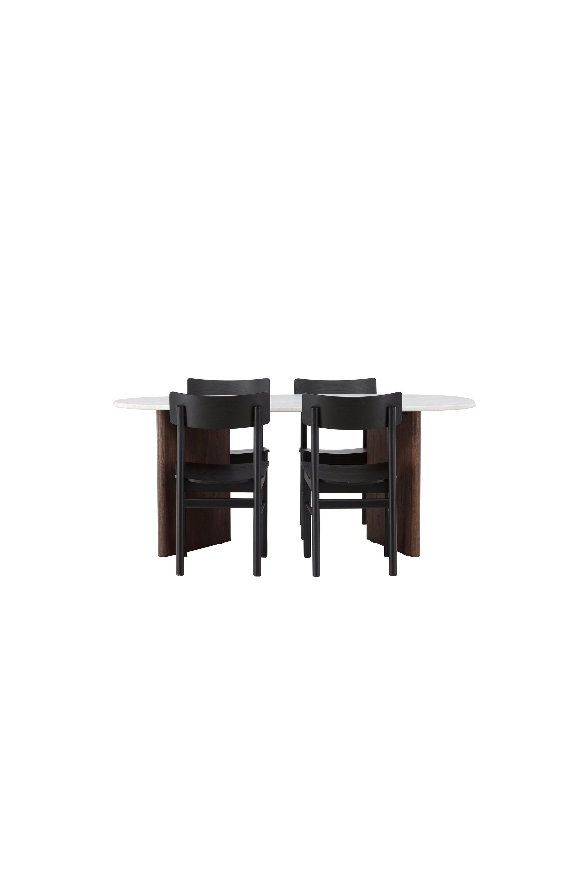 Grönvik Esszimmerset + Montros 180cm/4St. in Schwarz präsentiert im Onlineshop von KAQTU Design AG. Esszimmerset ist von Venture Home