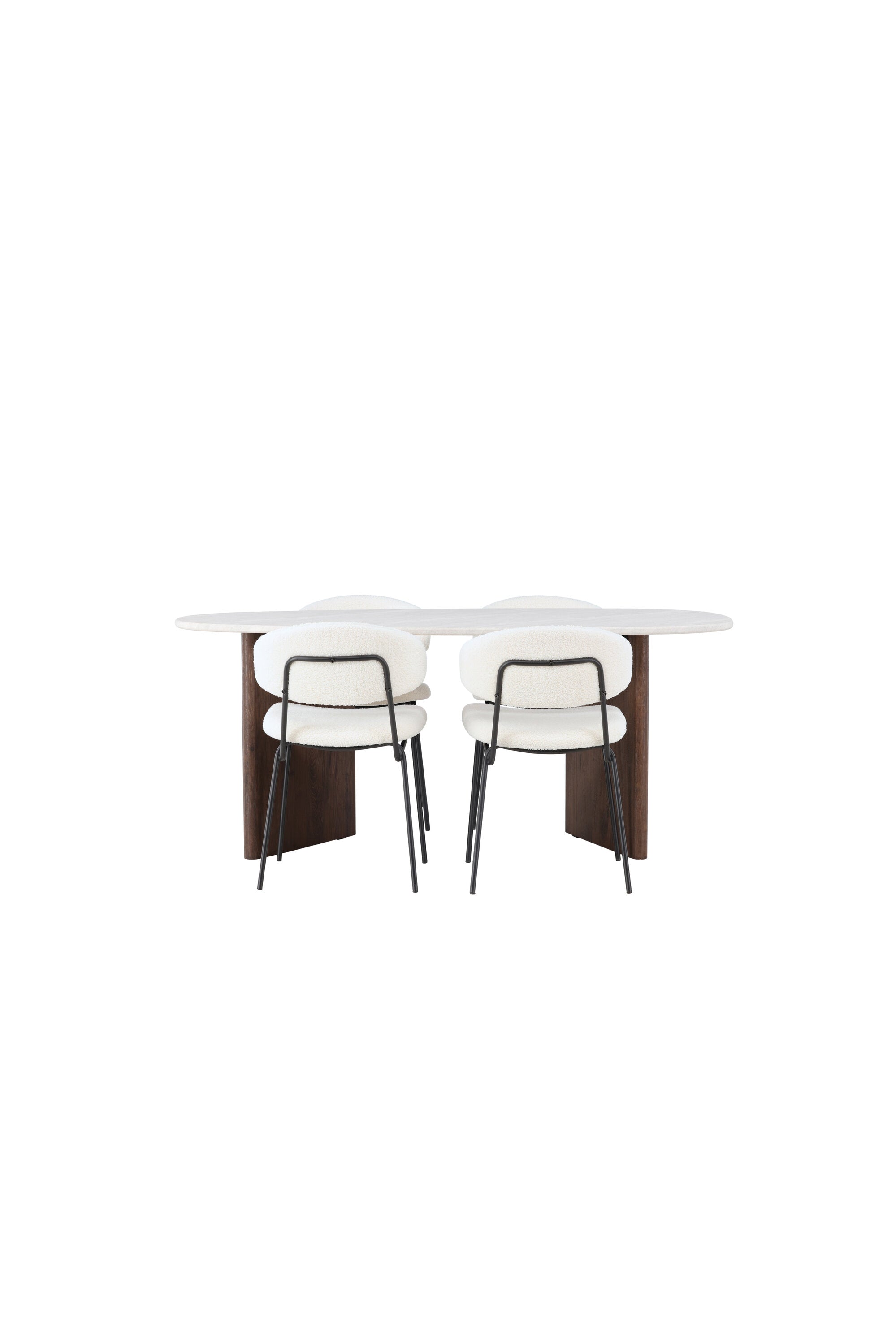Grönvik Esszimmerset + Chico 180cm/4St. in Weiss präsentiert im Onlineshop von KAQTU Design AG. Esszimmerset ist von Venture Home