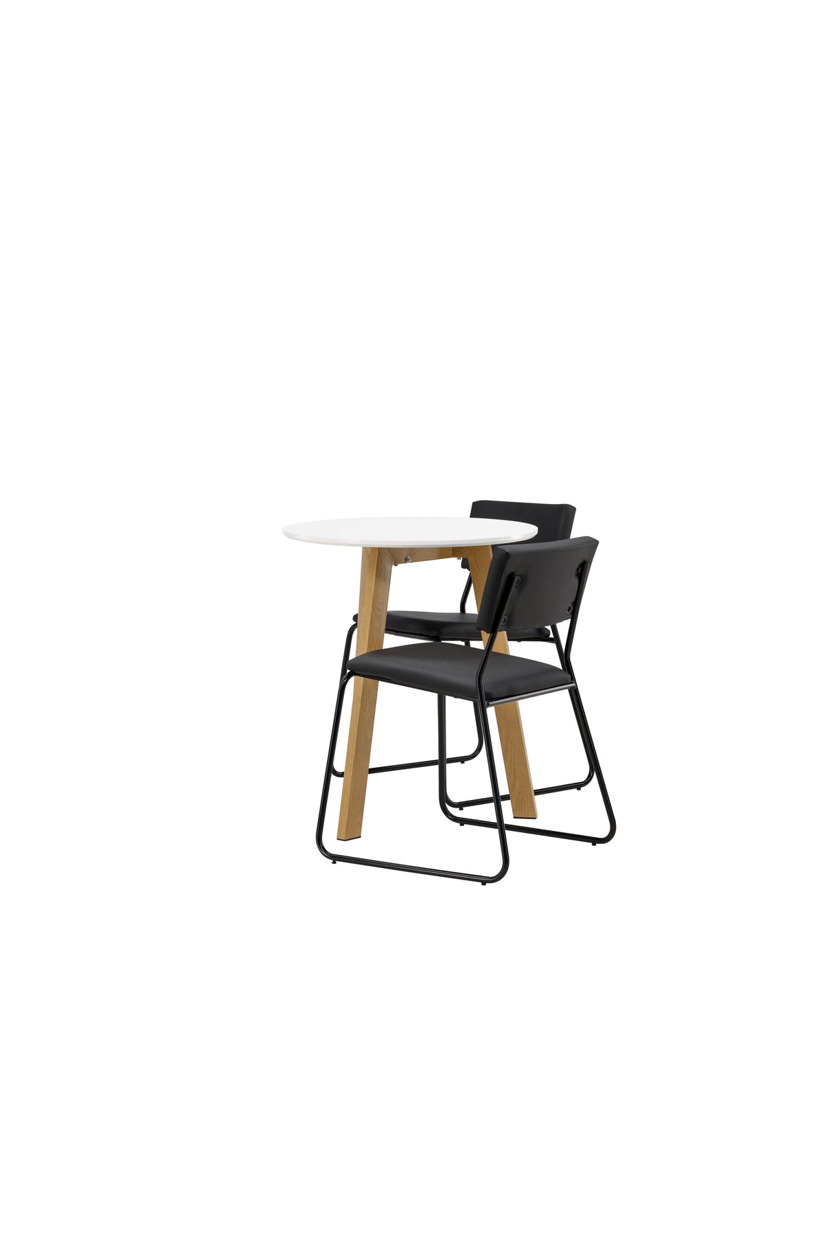 Leonora Esszimmerset + Kenth ⌀65cm/2St. in Schwarz präsentiert im Onlineshop von KAQTU Design AG. Esszimmerset ist von Venture Home