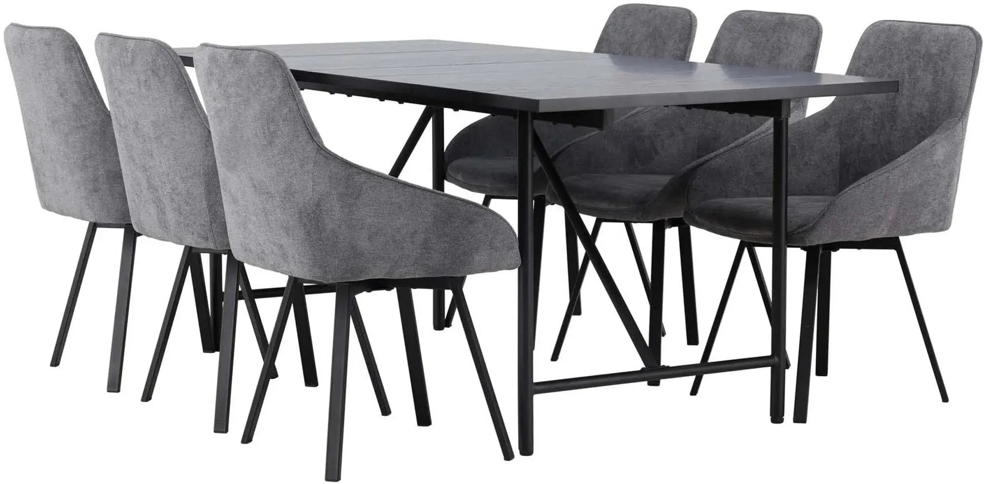 Elegantes Astrid Esszimmerset 200cm mit 6 Stühlen von Venture Home.