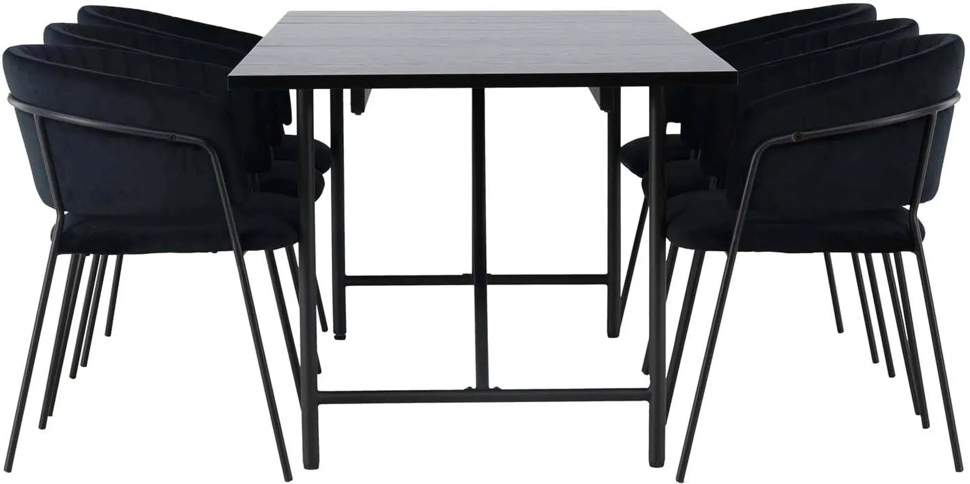 Elegantes Astrid Esszimmerset mit 6 Selma Stühlen, 200cm, von Venture.