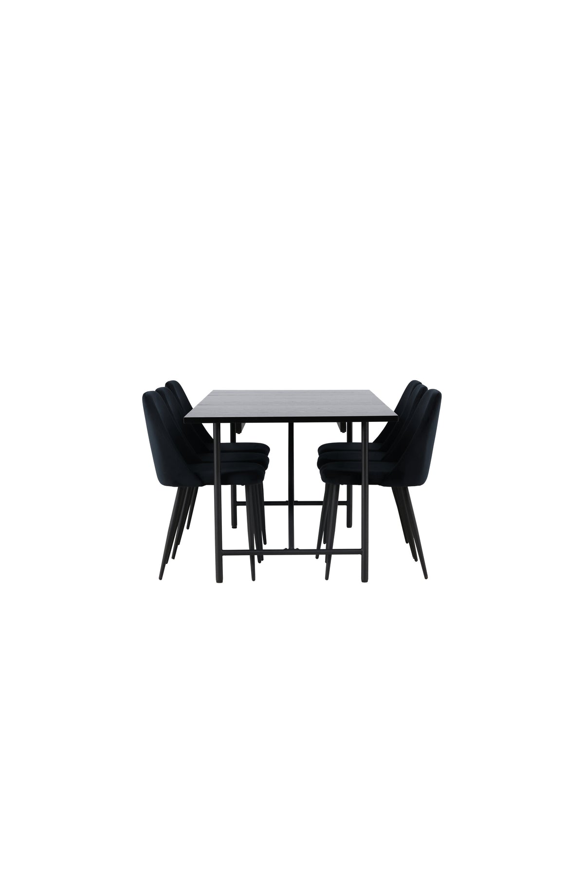 Astrid Esszimmerset + Night 200cm/6St. in Schwarz präsentiert im Onlineshop von KAQTU Design AG. Esszimmerset ist von Venture Home