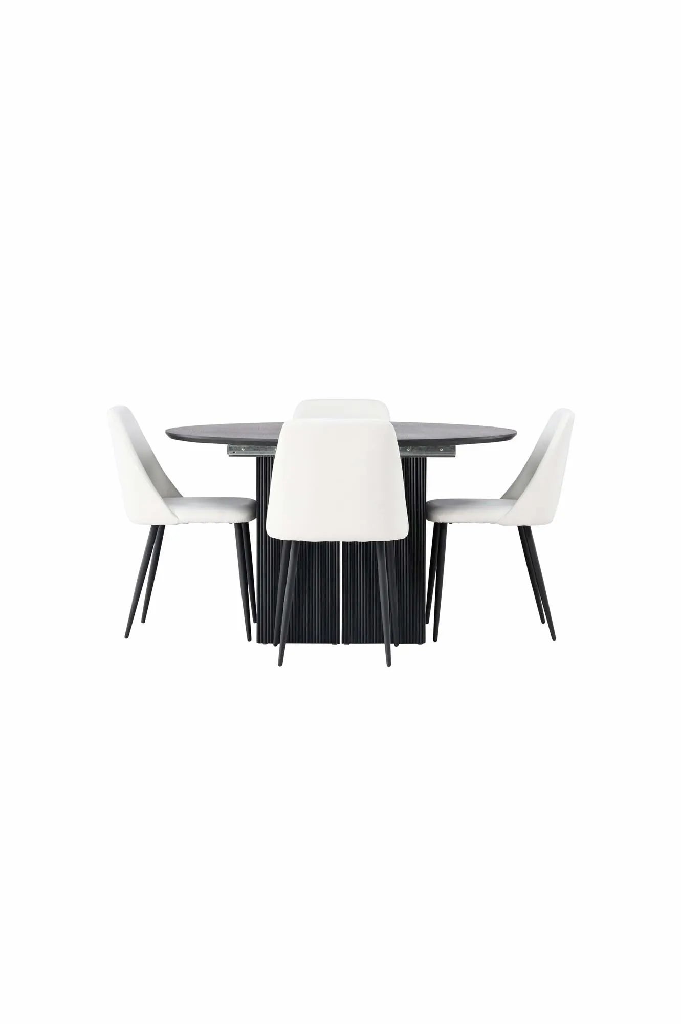 Modernes Matilda Esszimmerset, 130cm, 4 Stühle, von Venture Home.
