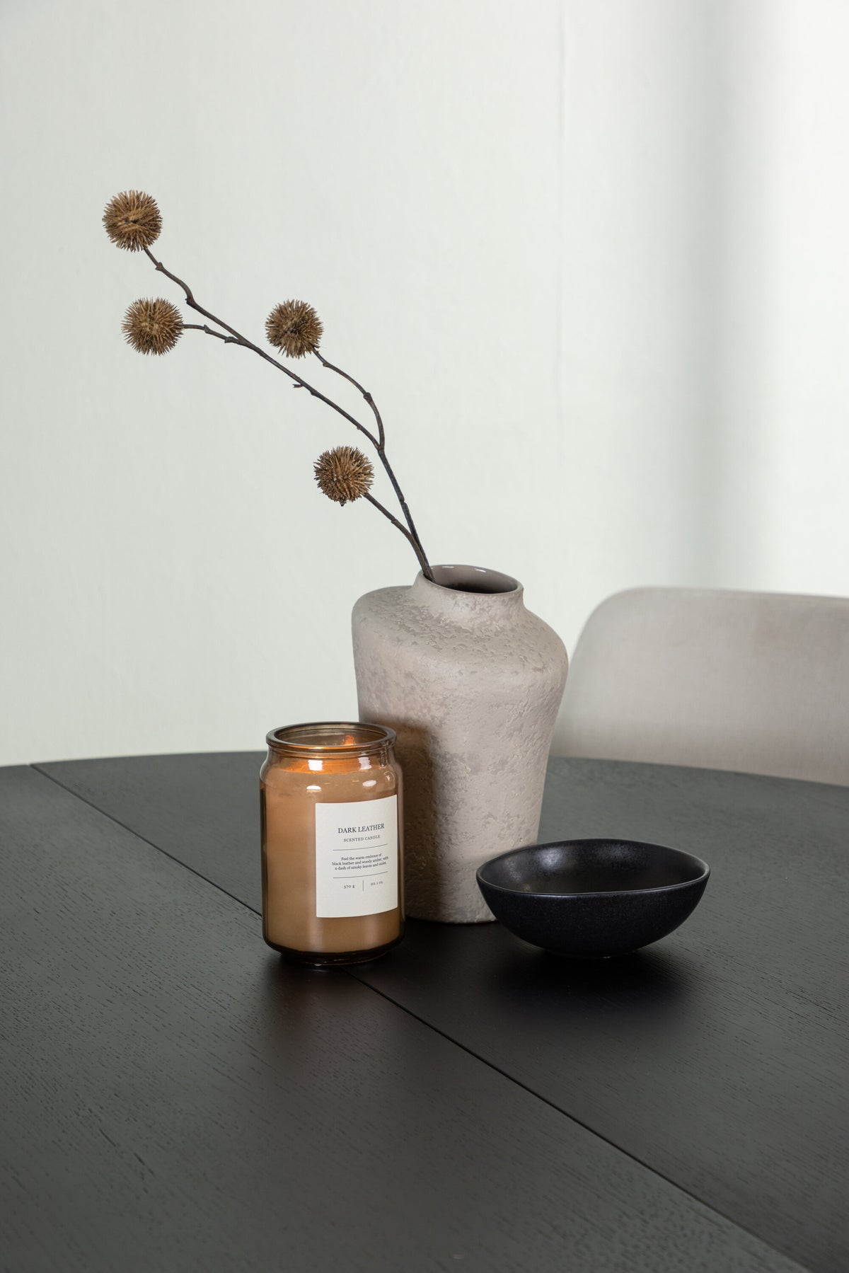 Matilda Esszimmerset + Rosie ⌀130cm/4St. in Beige, Schwarz präsentiert im Onlineshop von KAQTU Design AG. Esszimmerset ist von Venture Home