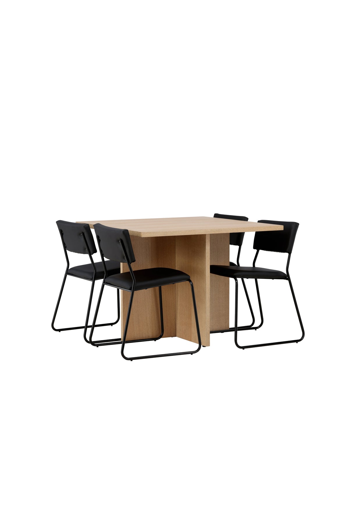 Leo Esszimmerset + Kenth 100cm/4St. in Schwarz präsentiert im Onlineshop von KAQTU Design AG. Esszimmerset ist von Venture Home