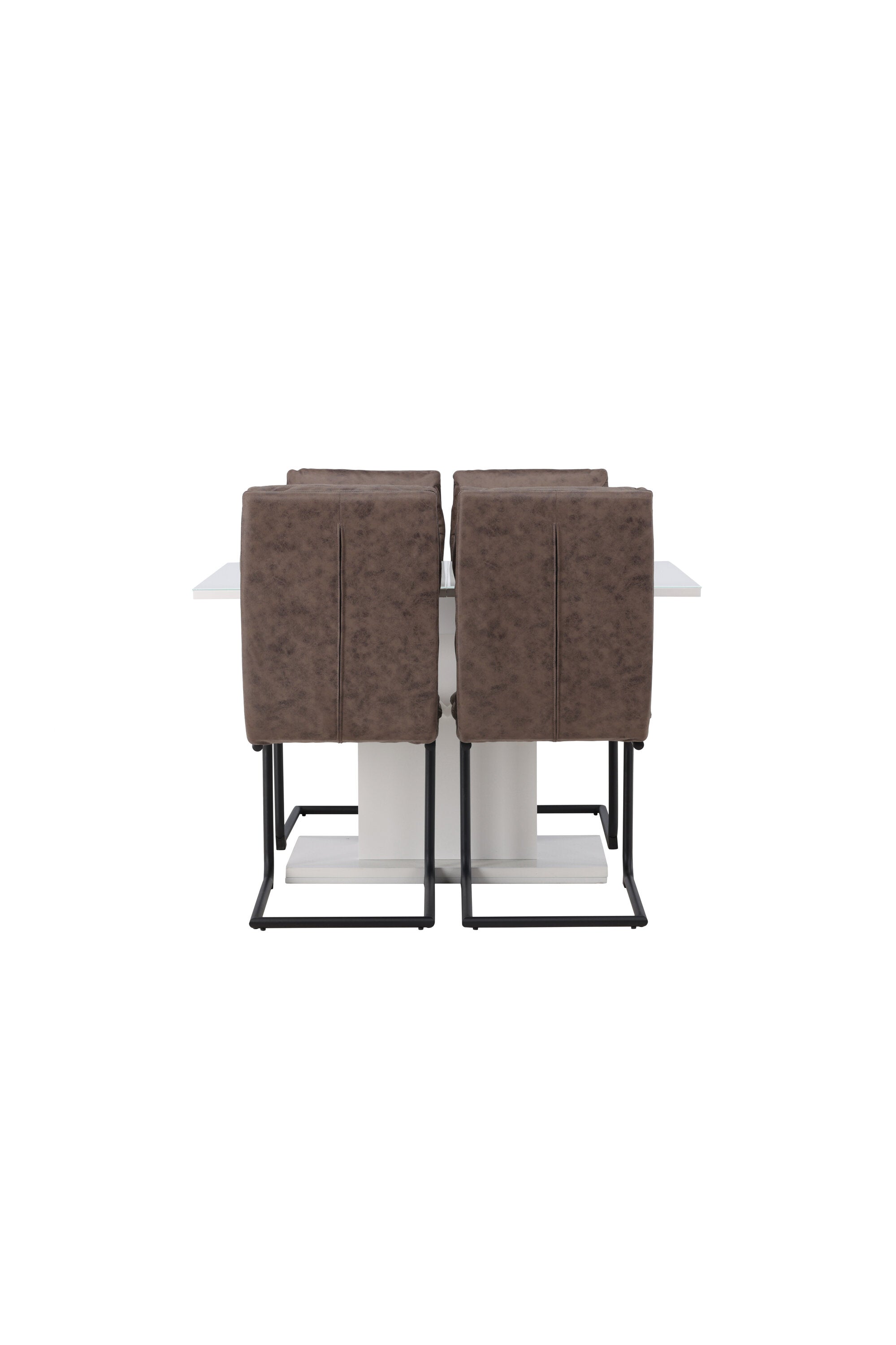 Pluto Esszimmerset ausziehbar + Zizo 120cm/4St. in Schwarz Braun präsentiert im Onlineshop von KAQTU Design AG. Esszimmerset ist von Venture Home