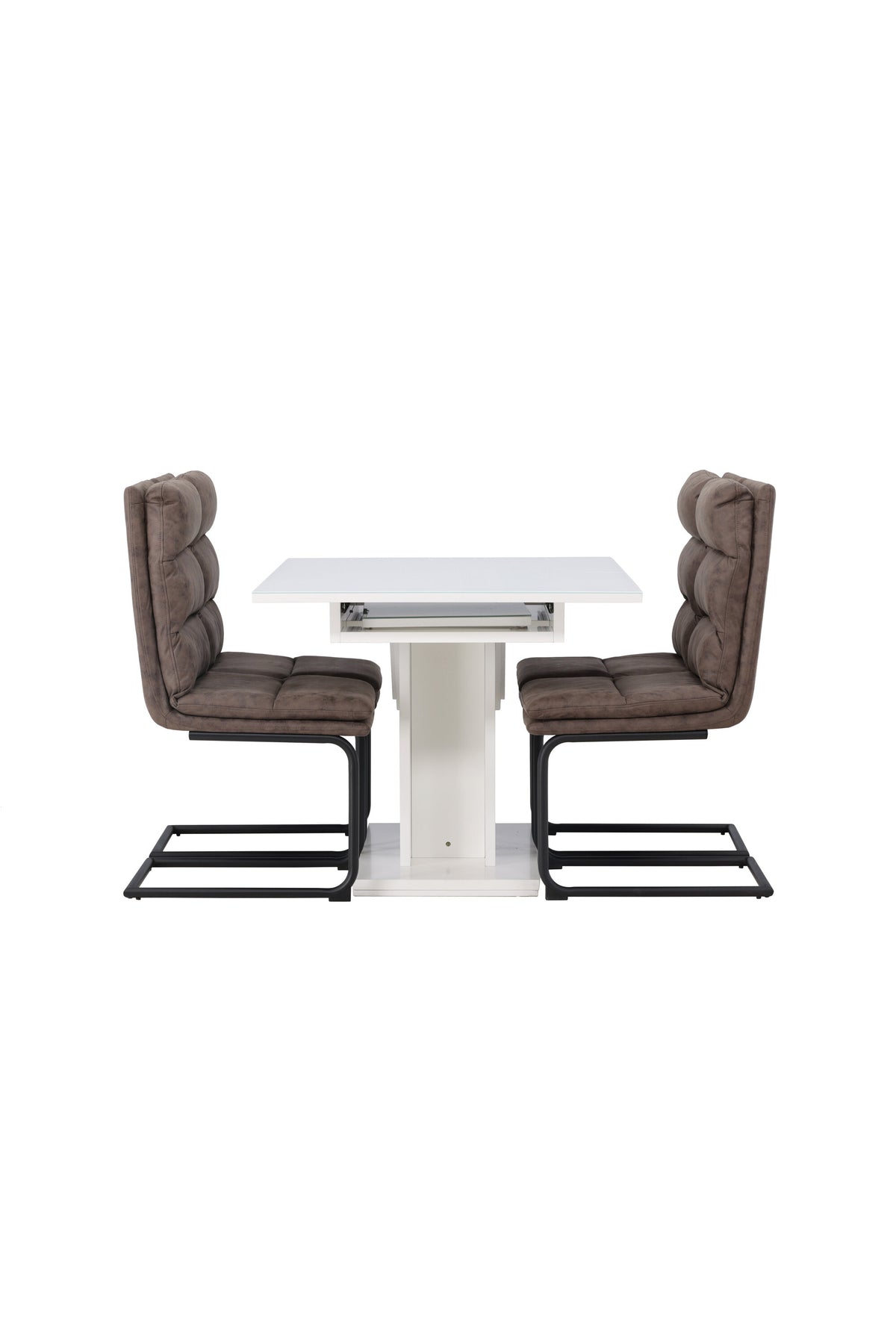 Pluto Esszimmerset ausziehbar + Zizo 120cm/4St. in Schwarz Braun präsentiert im Onlineshop von KAQTU Design AG. Esszimmerset ist von Venture Home