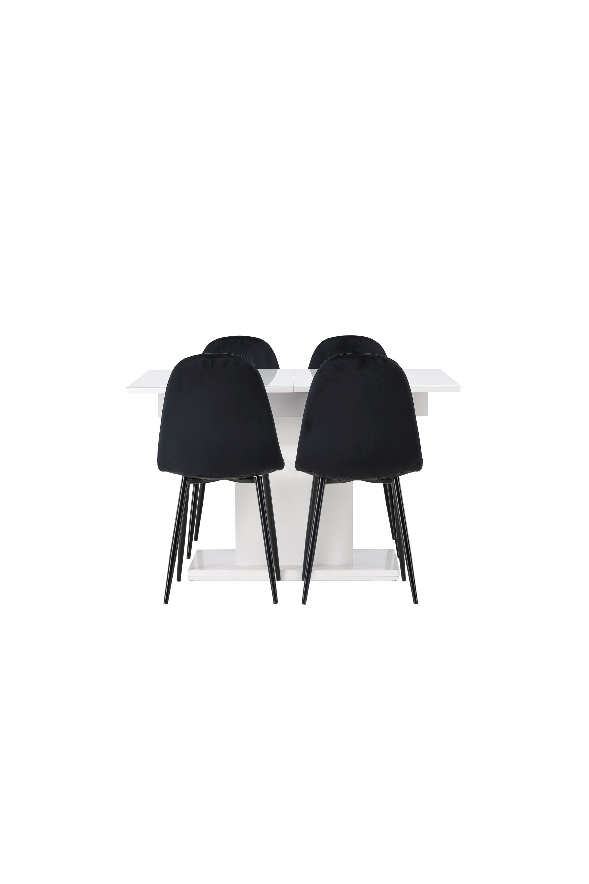 Pluto Esszimmerset ausziehbar + Polar 120cm/4St. in Schwarz präsentiert im Onlineshop von KAQTU Design AG. Esszimmerset ist von Venture Home