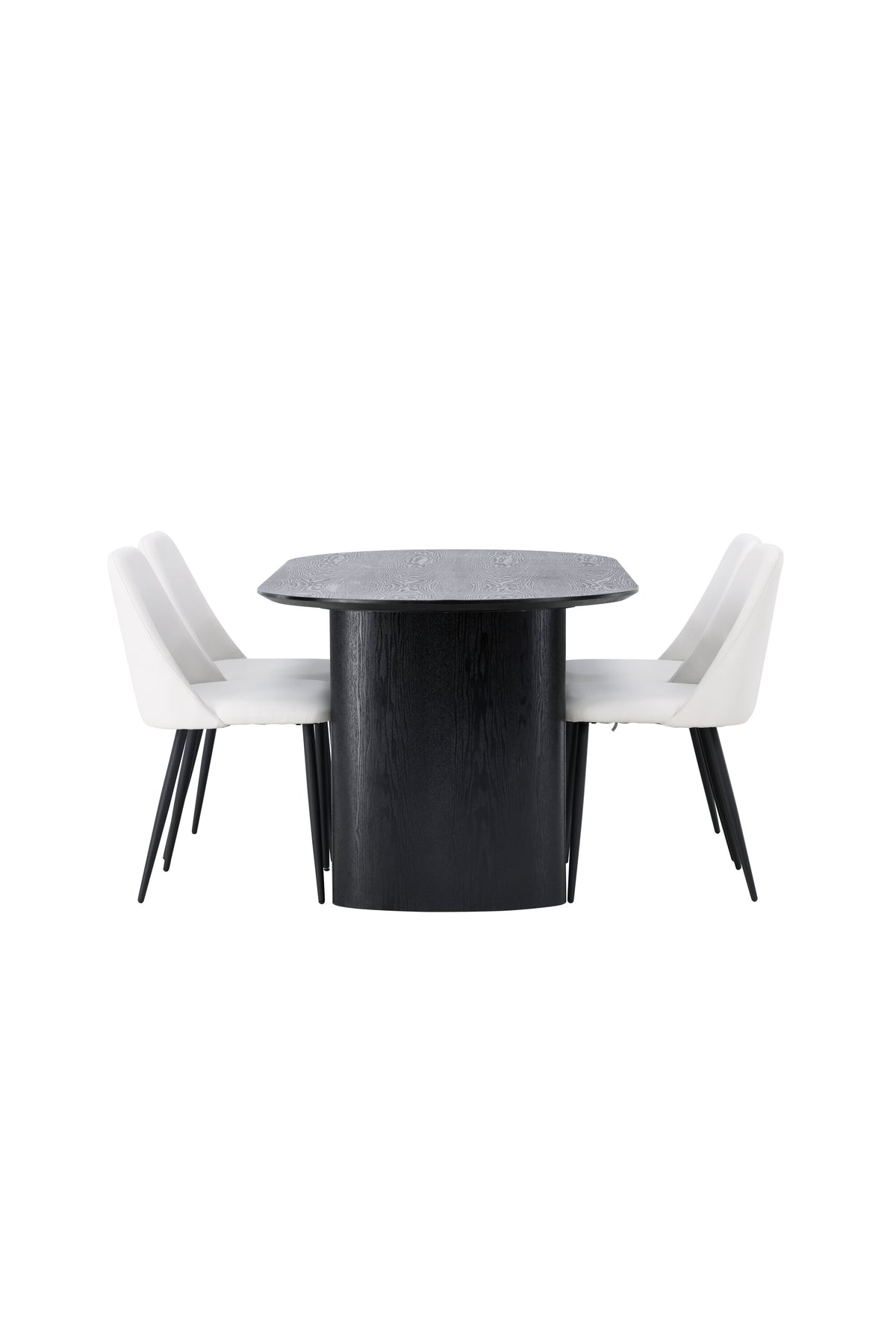 Isolde Esszimmerset + Night 180cm/4St. in Schwarz-Weiss präsentiert im Onlineshop von KAQTU Design AG. Esszimmerset ist von Venture Home