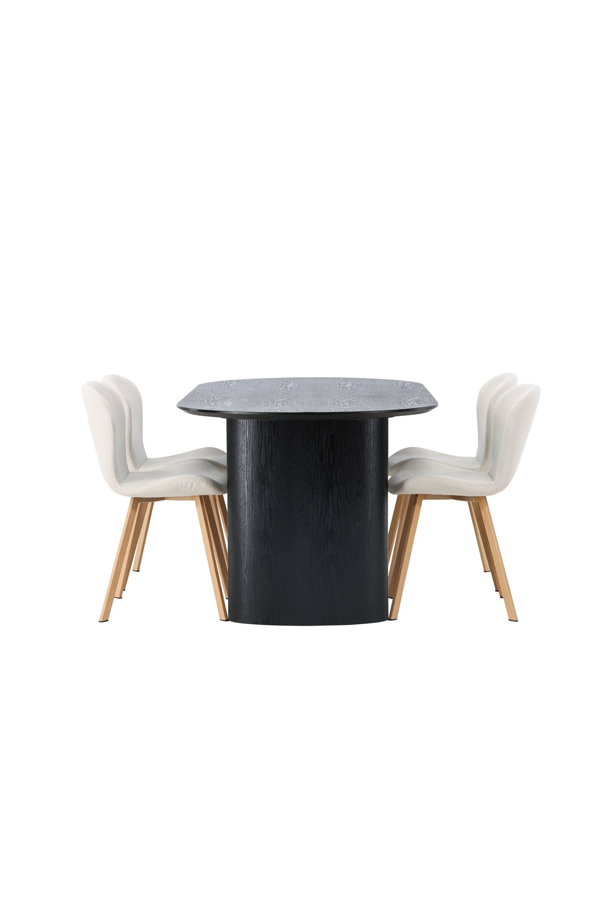 Isolde Esszimmerset + Lilja 180cm/4St. in Beige, Natur präsentiert im Onlineshop von KAQTU Design AG. Esszimmerset ist von Venture Home