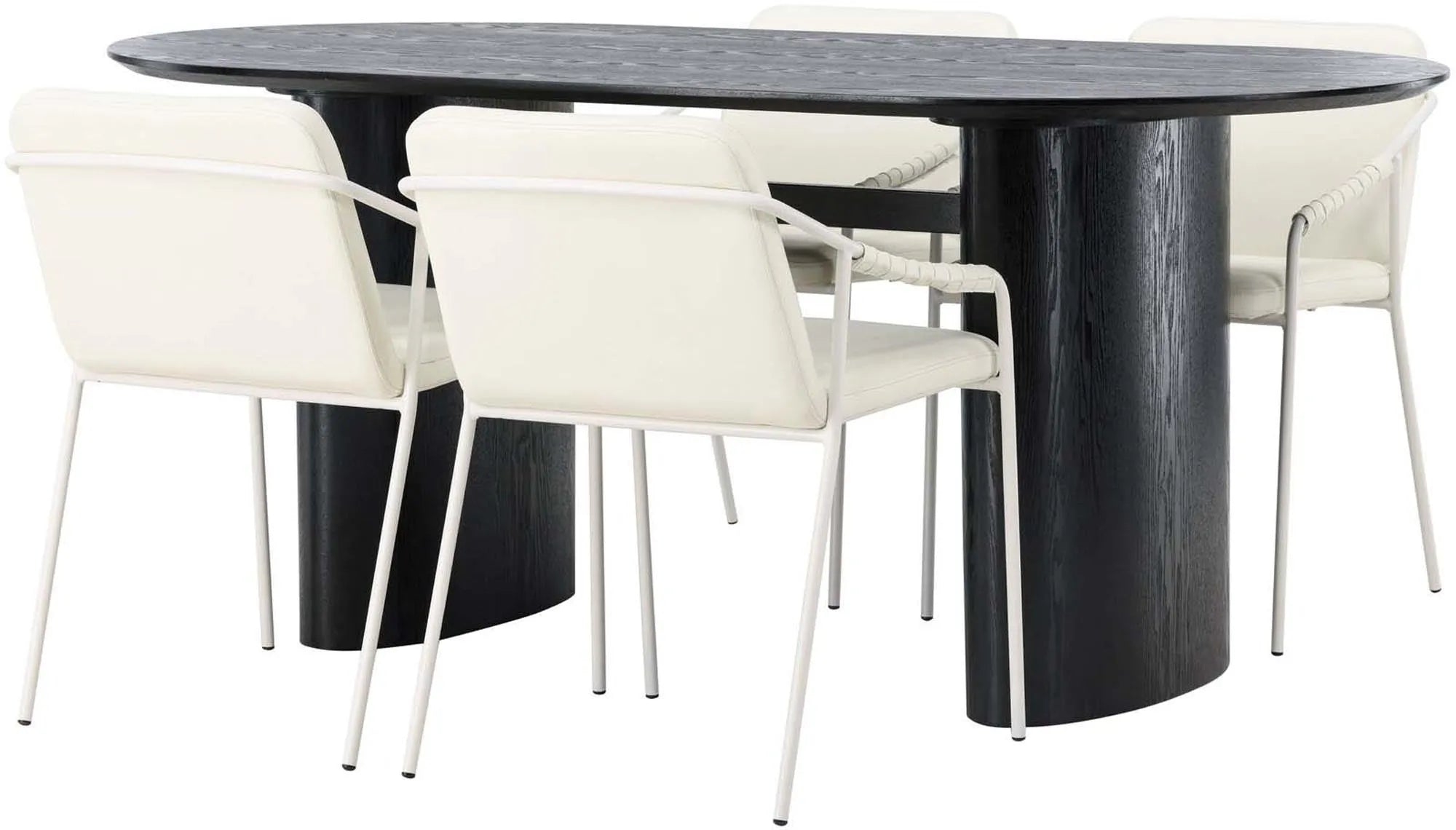 Elegantes Isolde Esszimmerset: 180cm Tisch & 4 Stühle von Venture.