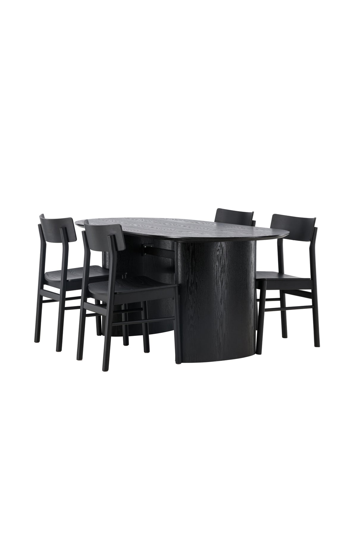 Isolde Esszimmerset + Montros 180cm/4St. in Schwarz präsentiert im Onlineshop von KAQTU Design AG. Esszimmerset ist von Venture Home