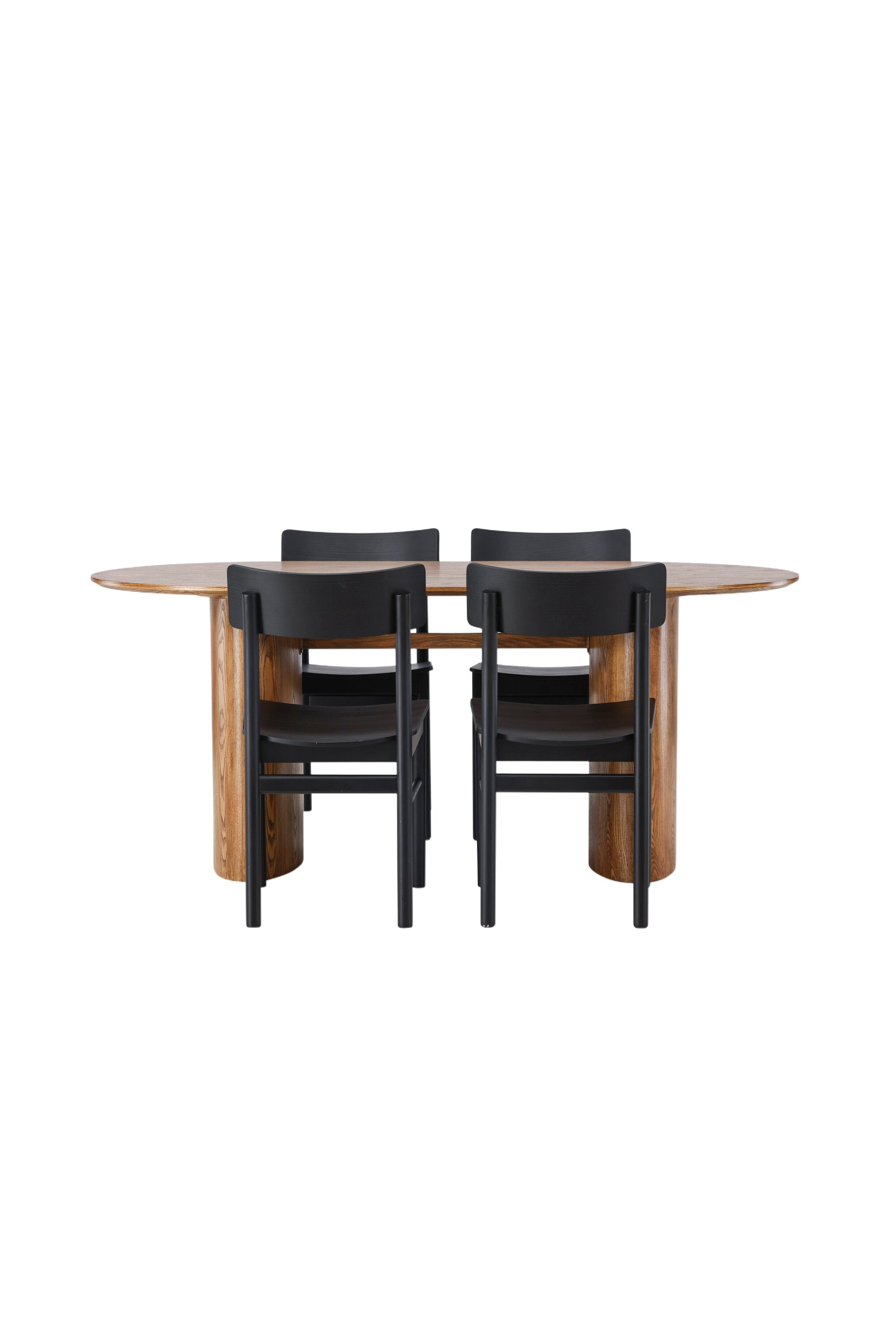 Isolde Esszimmerset + Montros 180cm/4St. in Natur / Schwarz präsentiert im Onlineshop von KAQTU Design AG. Esszimmerset ist von Venture Home