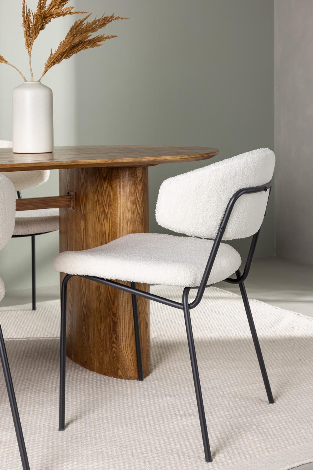 Isolde Esszimmerset + Chico 180cm/4St. in Natur / Weiss  präsentiert im Onlineshop von KAQTU Design AG. Esszimmerset ist von Venture Home