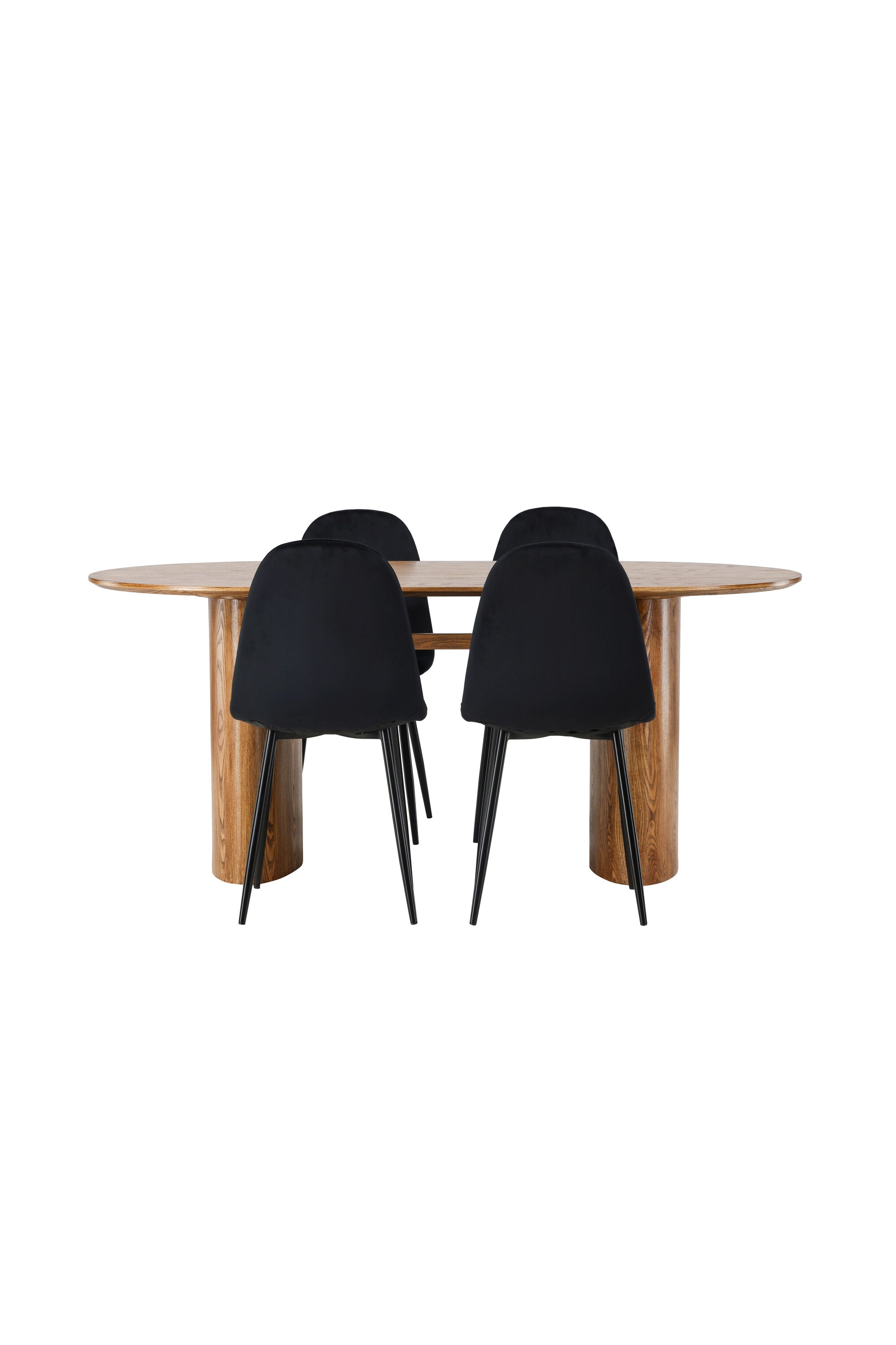 Isolde Esszimmerset + Polar 180cm/4St. in Natur / Schwarz präsentiert im Onlineshop von KAQTU Design AG. Esszimmerset ist von Venture Home