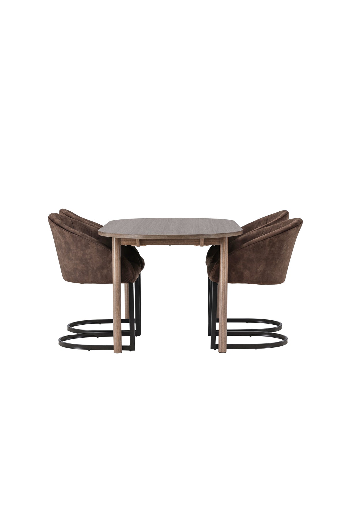 Andy Esszimmerset + Evening 180cm/4St. in Schwarz Braun präsentiert im Onlineshop von KAQTU Design AG. Esszimmerset ist von Venture Home