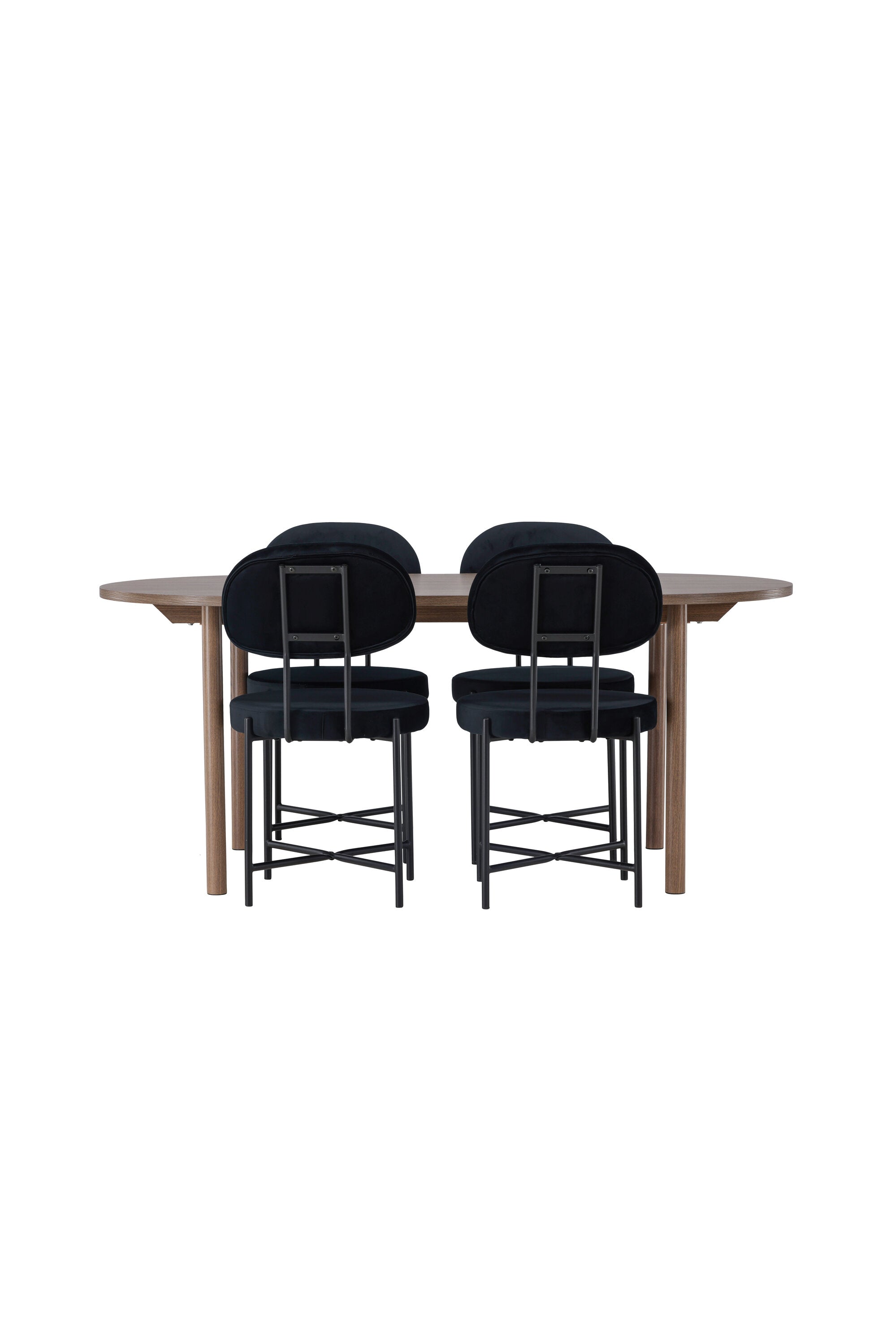 Andy Esszimmerset + Stella 180cm/4St. in Schwarz präsentiert im Onlineshop von KAQTU Design AG. Esszimmerset ist von Venture Home