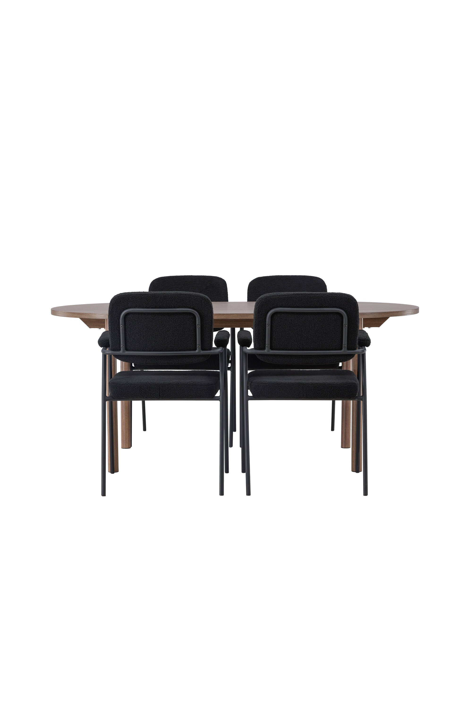 Andy Esszimmerset + Yesterday 180cm/4St. in Schwarz präsentiert im Onlineshop von KAQTU Design AG. Esszimmerset ist von Venture Home