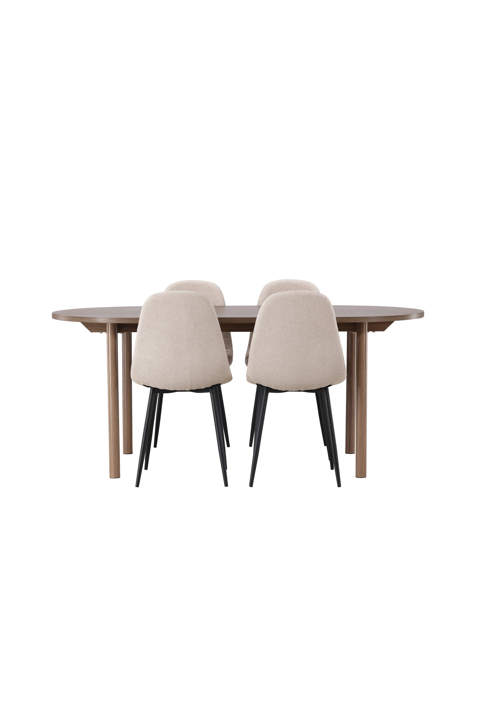 Andy Esszimmerset + Polar 180cm/4St. in Beige, Schwarz präsentiert im Onlineshop von KAQTU Design AG. Esszimmerset ist von Venture Home