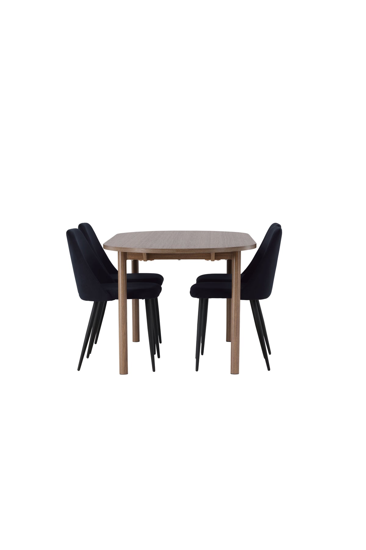 Andy Esszimmerset + Night 180cm/4St. in Schwarz präsentiert im Onlineshop von KAQTU Design AG. Esszimmerset ist von Venture Home