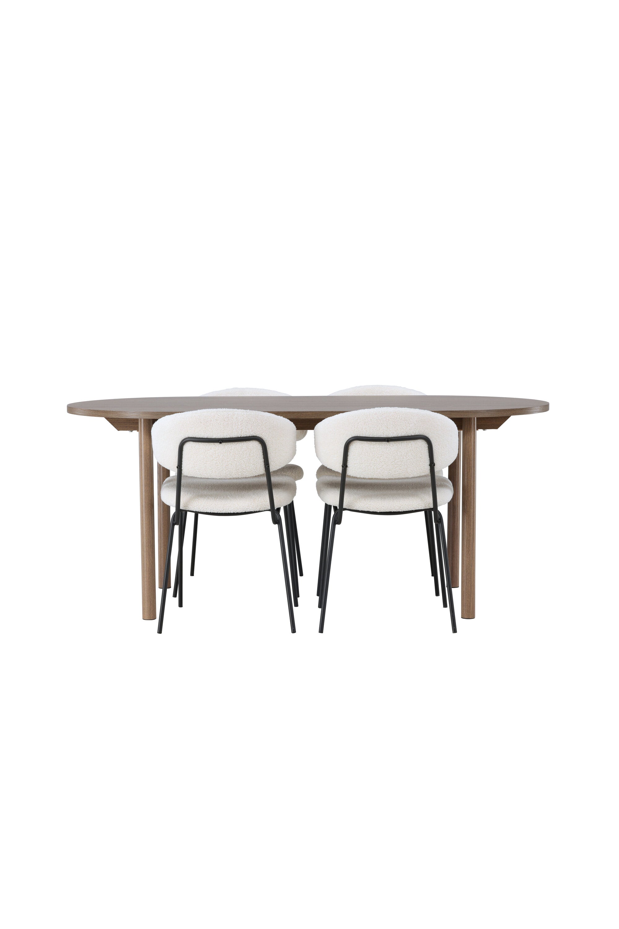 Andy Esszimmerset + Chico 180cm/4St. in Weiss präsentiert im Onlineshop von KAQTU Design AG. Esszimmerset ist von Venture Home