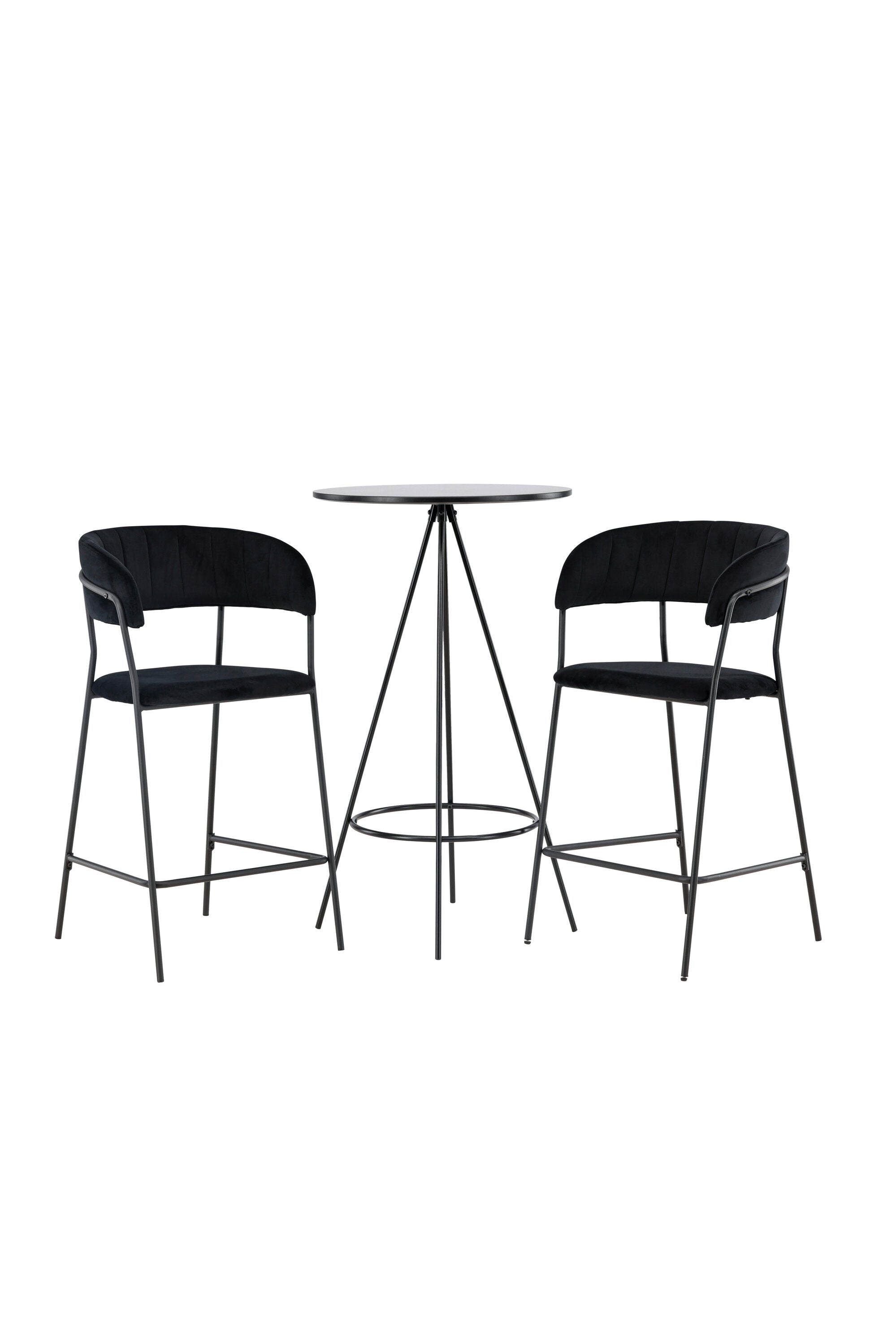 Barset Bistro + Lui ⌀60cm/2St. in Schwarz präsentiert im Onlineshop von KAQTU Design AG. Bartischset ist von Venture Home