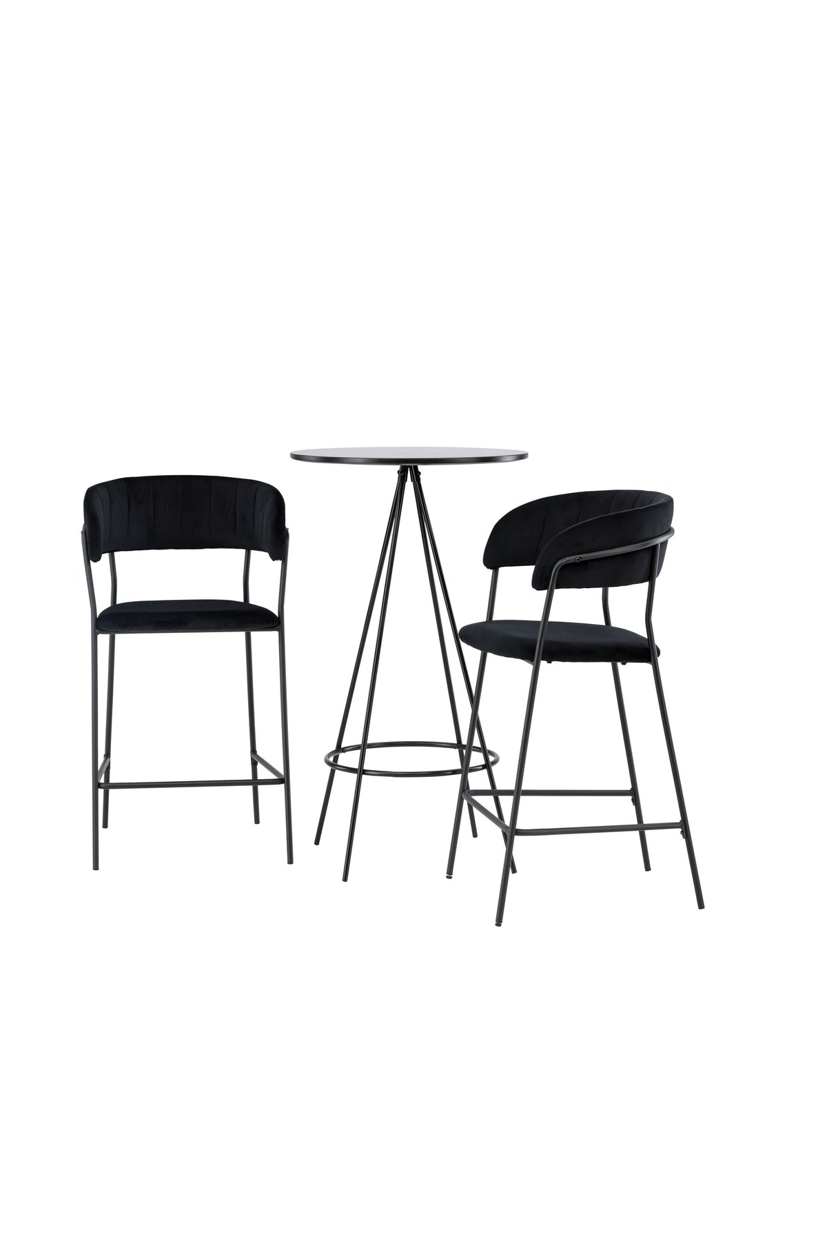 Barset Bistro + Lui ⌀60cm/2St. in Schwarz präsentiert im Onlineshop von KAQTU Design AG. Bartischset ist von Venture Home