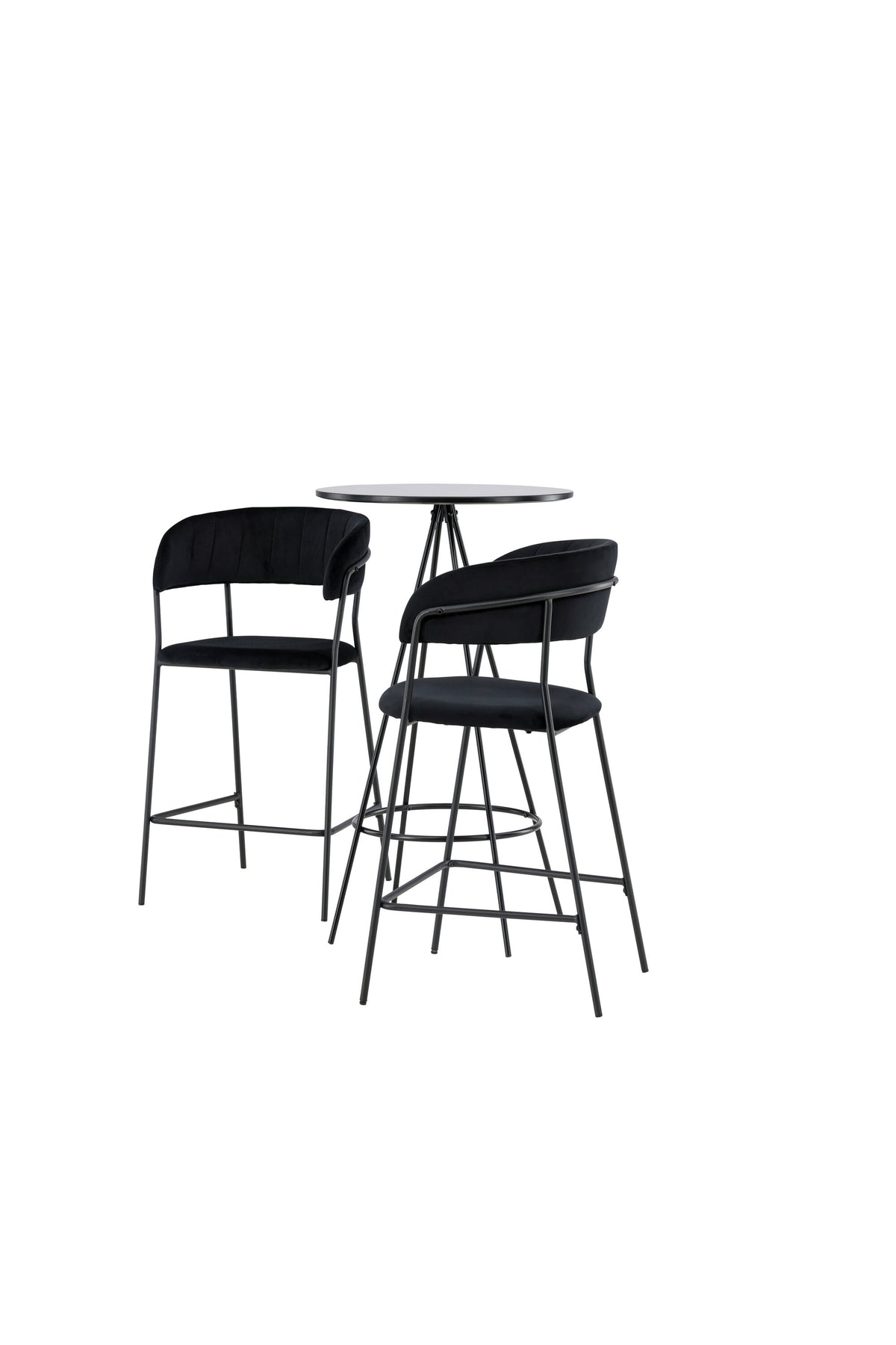 Barset Bistro + Lui ⌀60cm/2St. in Schwarz präsentiert im Onlineshop von KAQTU Design AG. Bartischset ist von Venture Home
