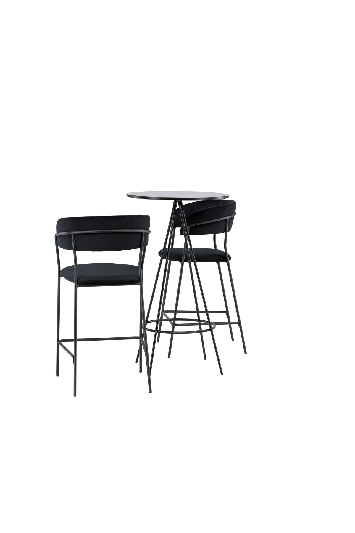 Barset Bistro + Lui ⌀60cm/2St. in Schwarz präsentiert im Onlineshop von KAQTU Design AG. Bartischset ist von Venture Home