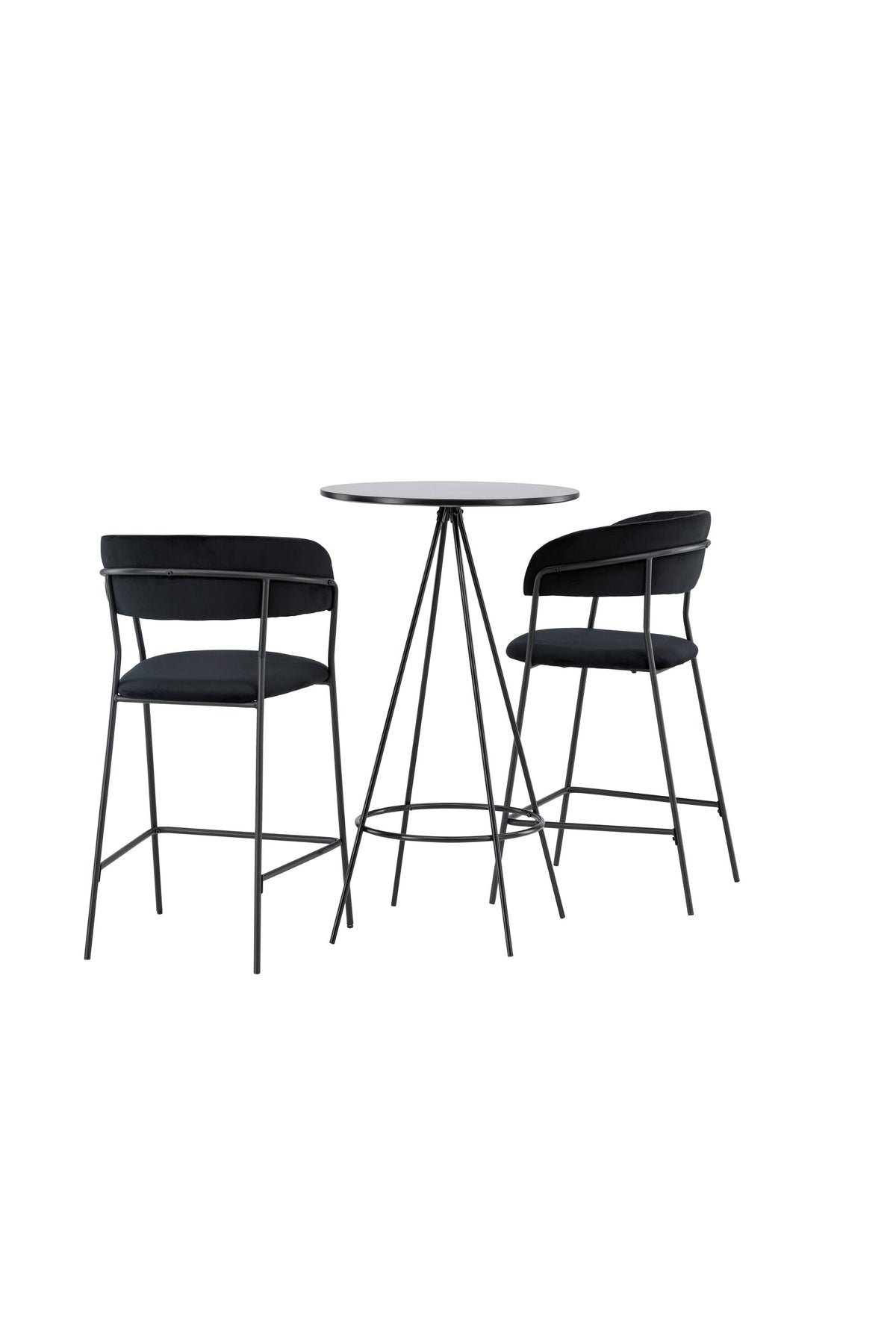Barset Bistro + Lui ⌀60cm/2St. in Schwarz präsentiert im Onlineshop von KAQTU Design AG. Bartischset ist von Venture Home