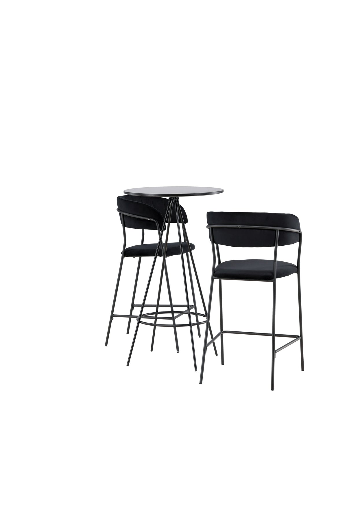 Barset Bistro + Lui ⌀60cm/2St. in Schwarz präsentiert im Onlineshop von KAQTU Design AG. Bartischset ist von Venture Home