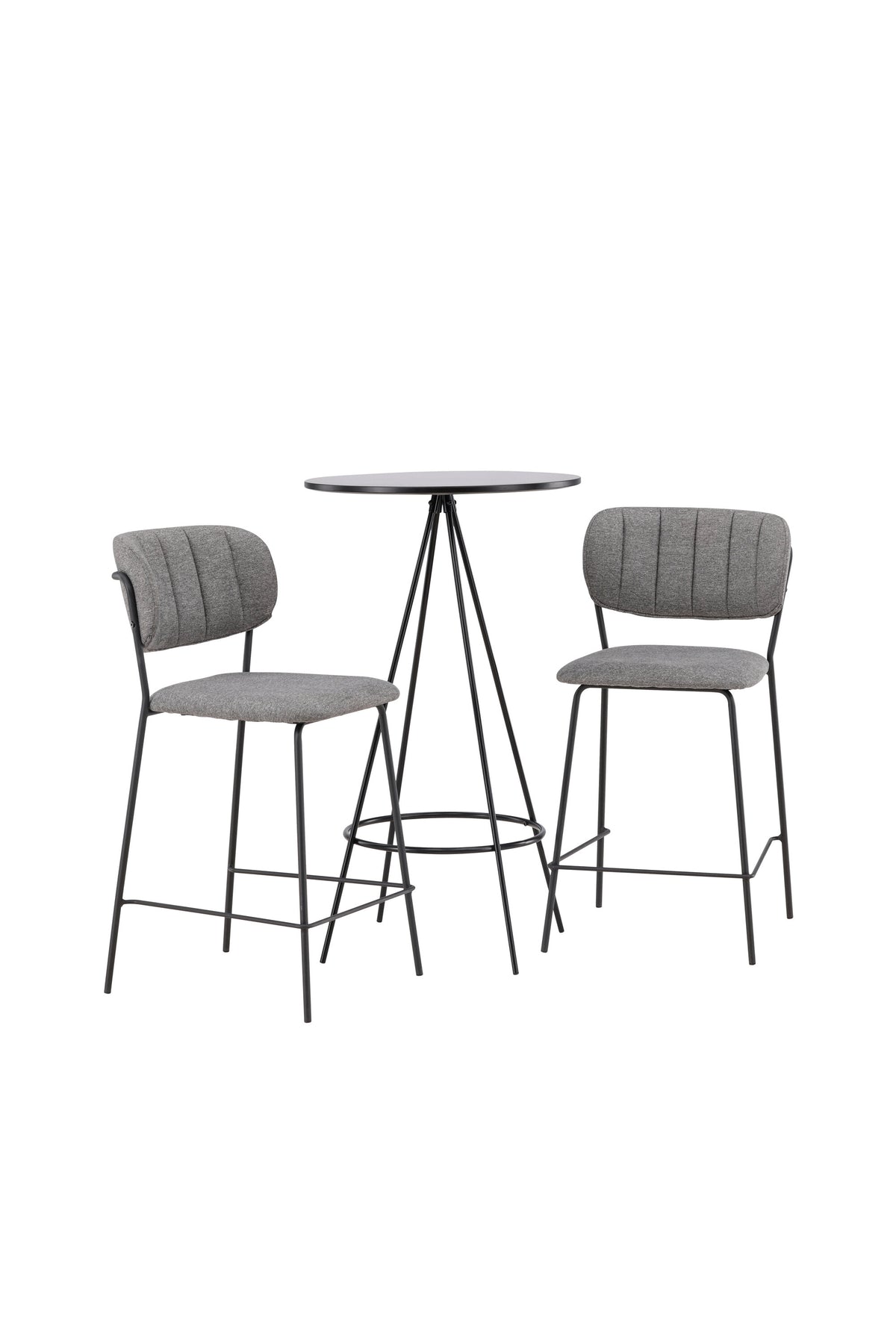 Barset Bistro + Bell ⌀60cm/2St. in Schwarzgrau präsentiert im Onlineshop von KAQTU Design AG. Bartischset ist von Venture Home