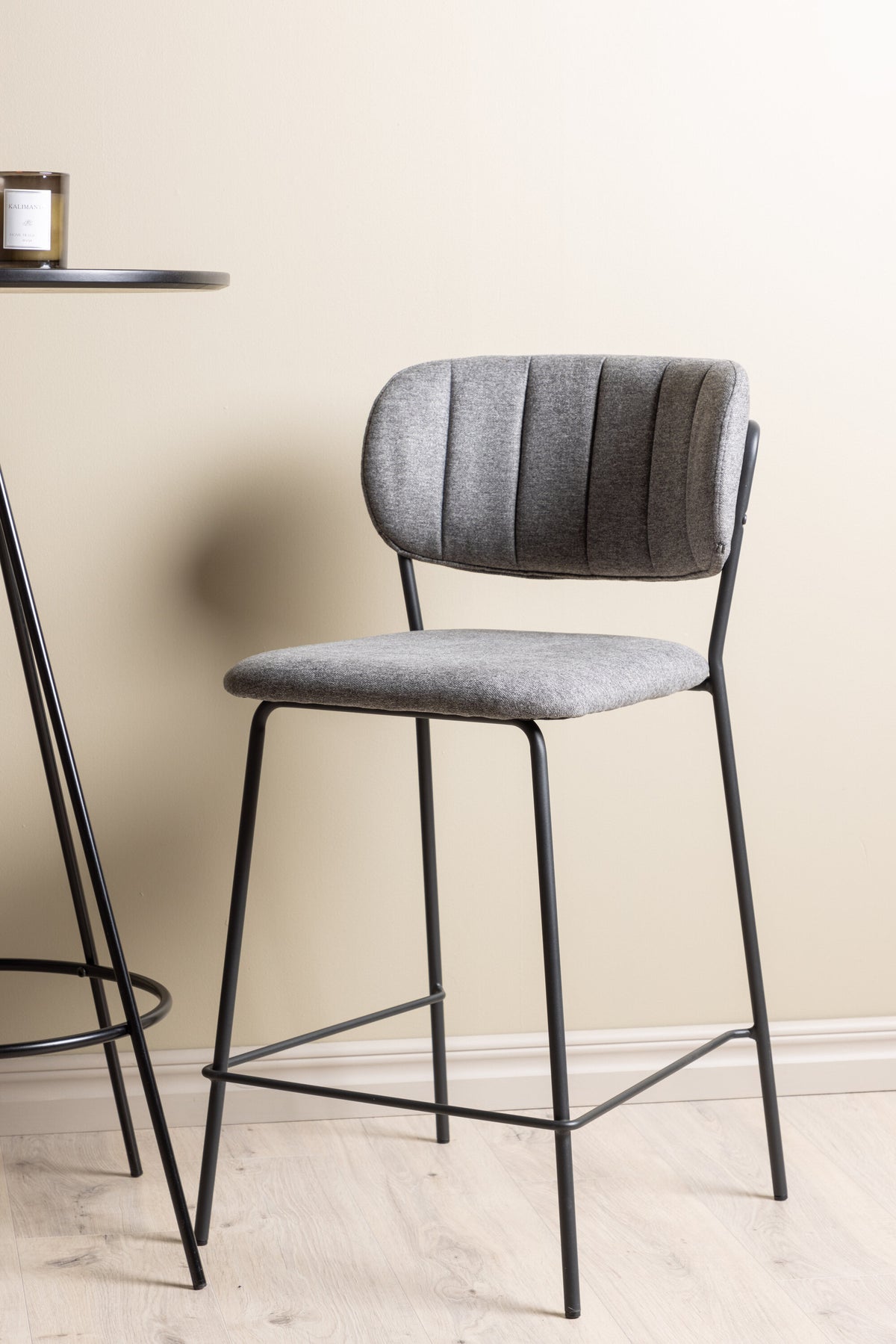 Barset Bistro + Bell ⌀60cm/2St. in Schwarzgrau präsentiert im Onlineshop von KAQTU Design AG. Bartischset ist von Venture Home