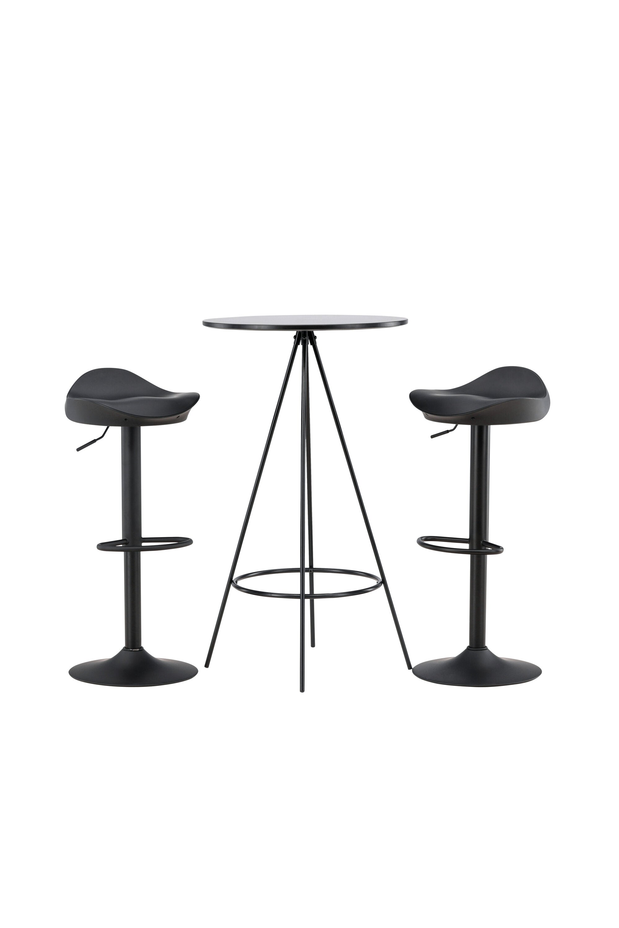 Barset Bistro + Adesto ⌀60cm/2St. in Schwarz präsentiert im Onlineshop von KAQTU Design AG. Bartischset ist von Venture Home
