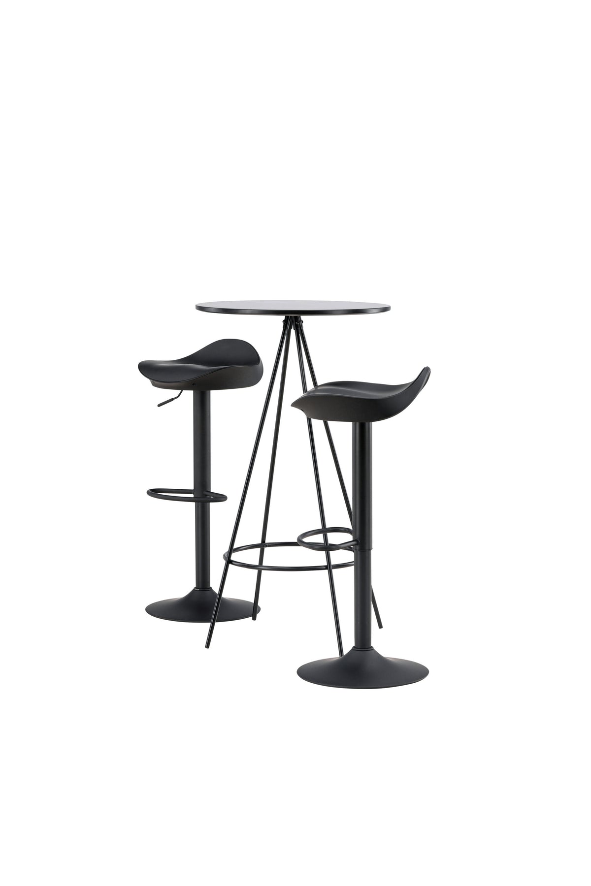 Barset Bistro + Adesto ⌀60cm/2St. in Schwarz präsentiert im Onlineshop von KAQTU Design AG. Bartischset ist von Venture Home