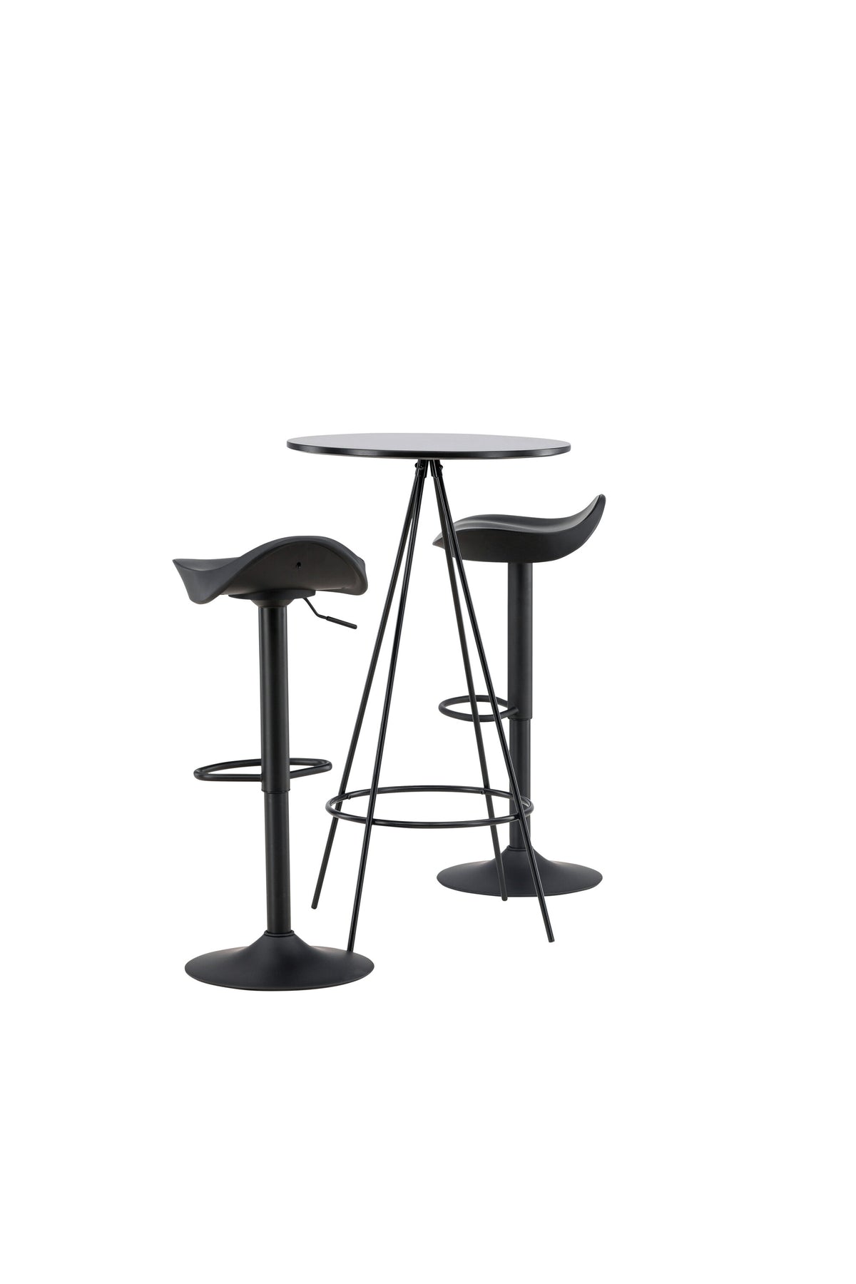 Barset Bistro + Adesto ⌀60cm/2St. in Schwarz präsentiert im Onlineshop von KAQTU Design AG. Bartischset ist von Venture Home