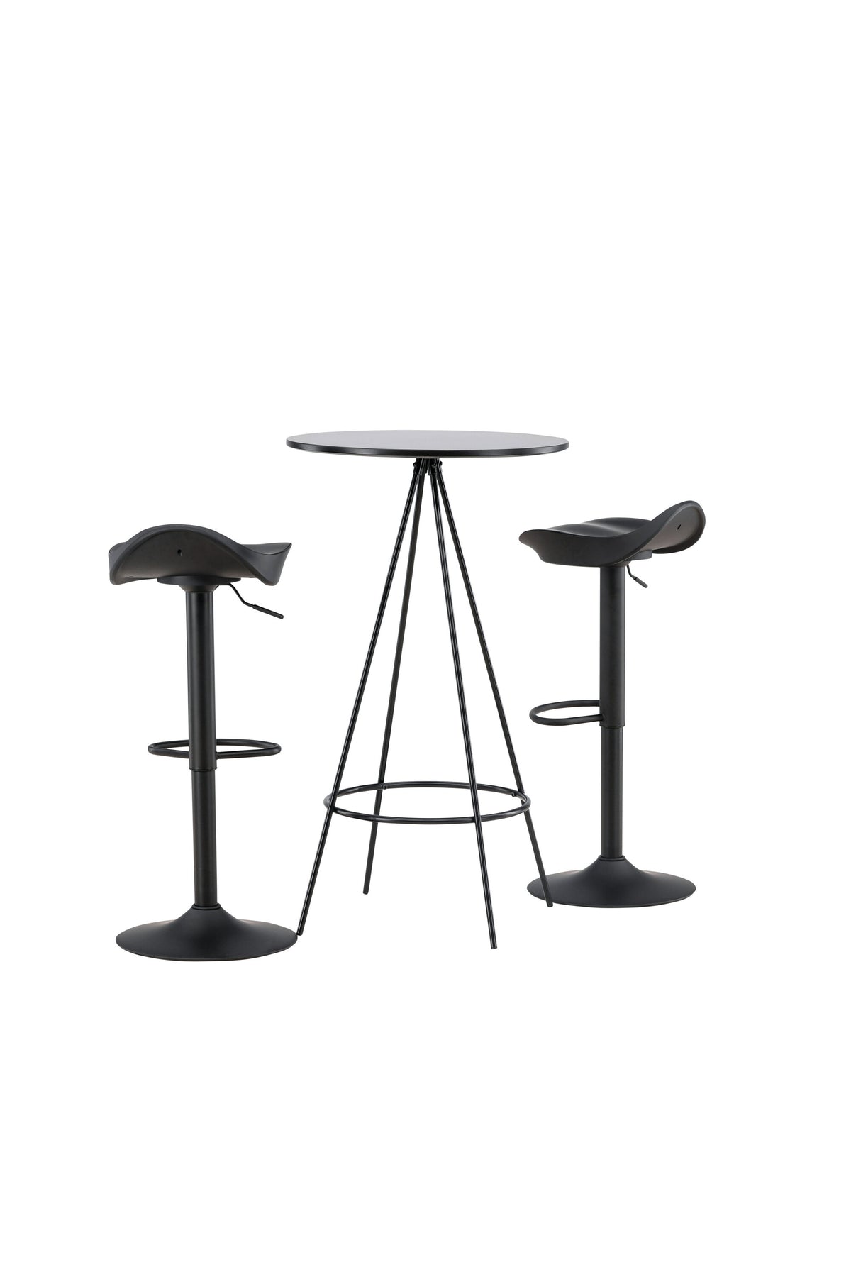 Barset Bistro + Adesto ⌀60cm/2St. in Schwarz präsentiert im Onlineshop von KAQTU Design AG. Bartischset ist von Venture Home