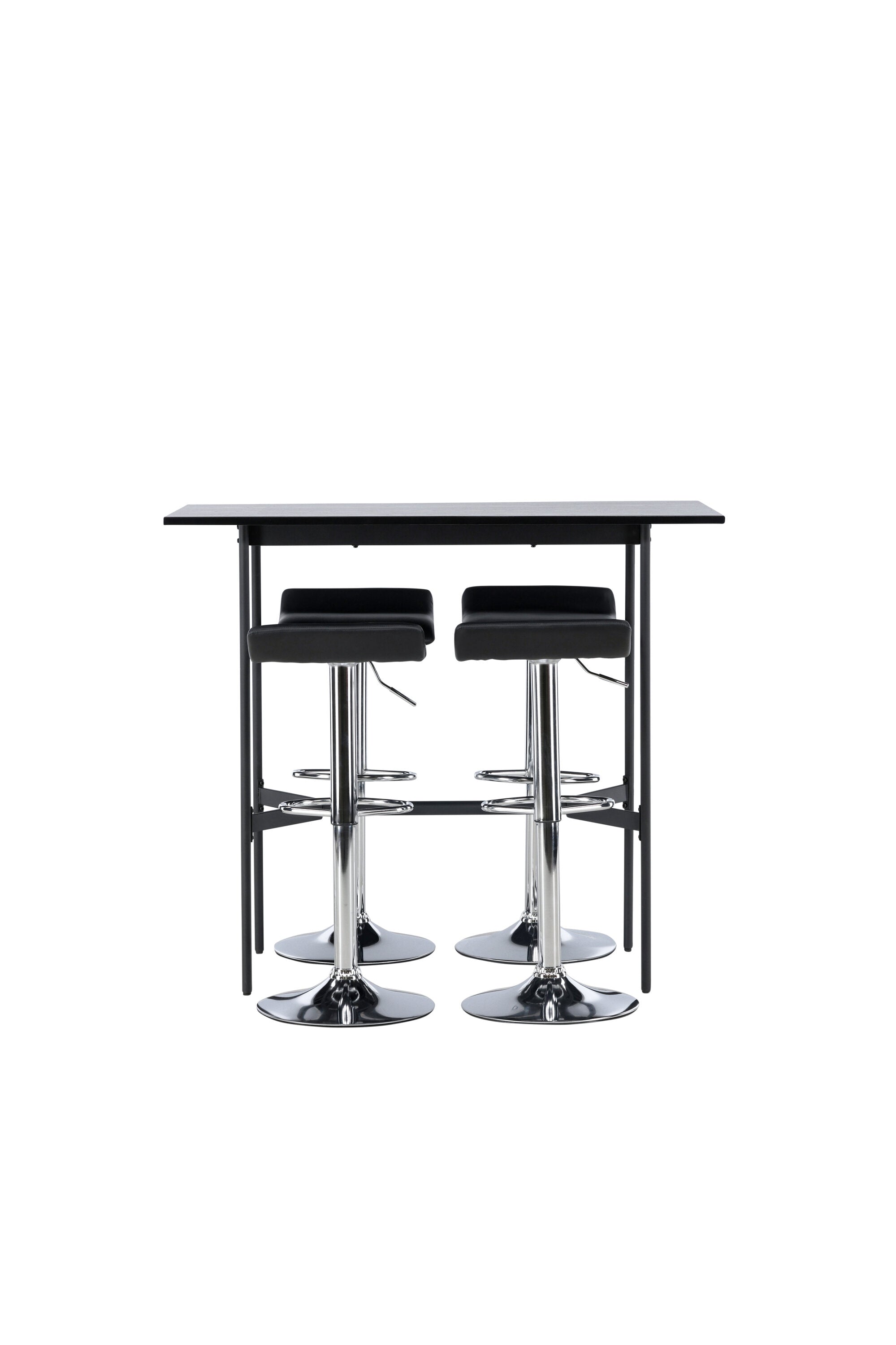 Barset Rax + Jonna 120cm/4St. in Schwarzes Silber präsentiert im Onlineshop von KAQTU Design AG. Bartischset ist von Venture Home