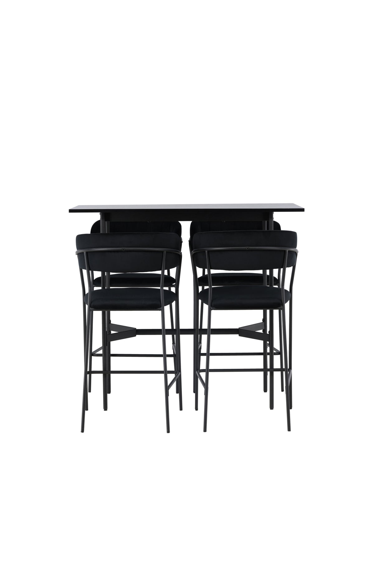 Barset Rax + Lui 120cm/4St. in Schwarz präsentiert im Onlineshop von KAQTU Design AG. Bartischset ist von Venture Home