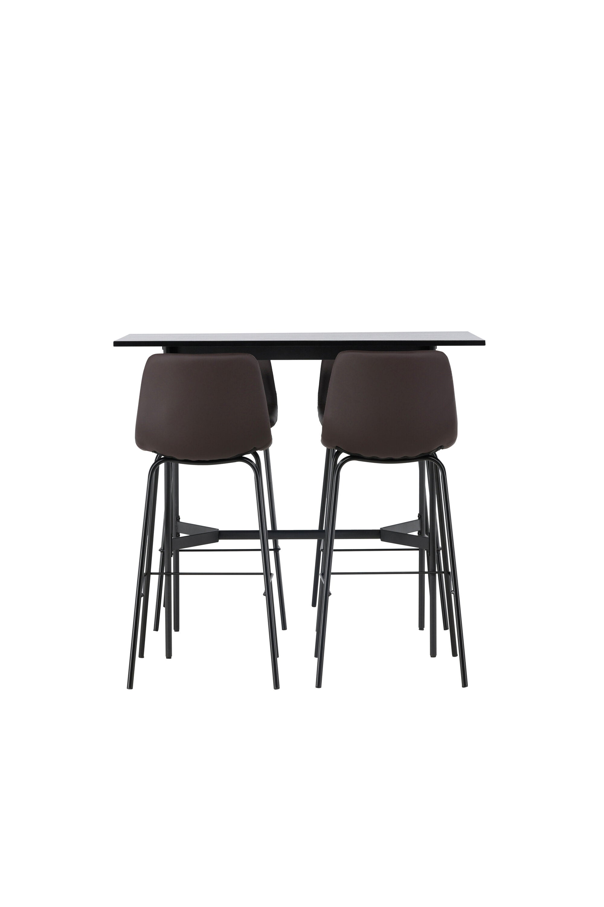 Barset Rax + Alexi 120cm/4St. in Schwarz Braun präsentiert im Onlineshop von KAQTU Design AG. Bartischset ist von Venture Home