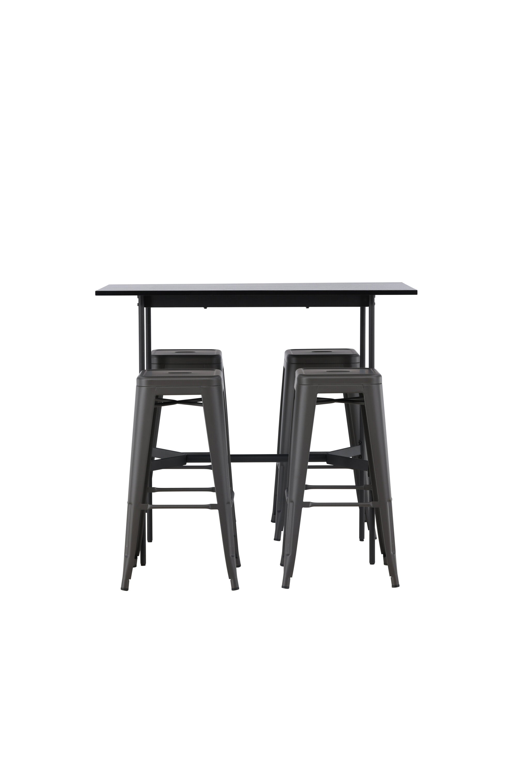 Barset Rax + Tempe 120cm/4St. Tief in Dunkelgrau präsentiert im Onlineshop von KAQTU Design AG. Bartischset ist von Venture Home
